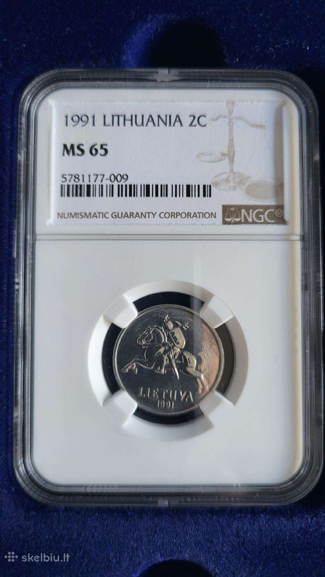 1991m 2 centai ms65