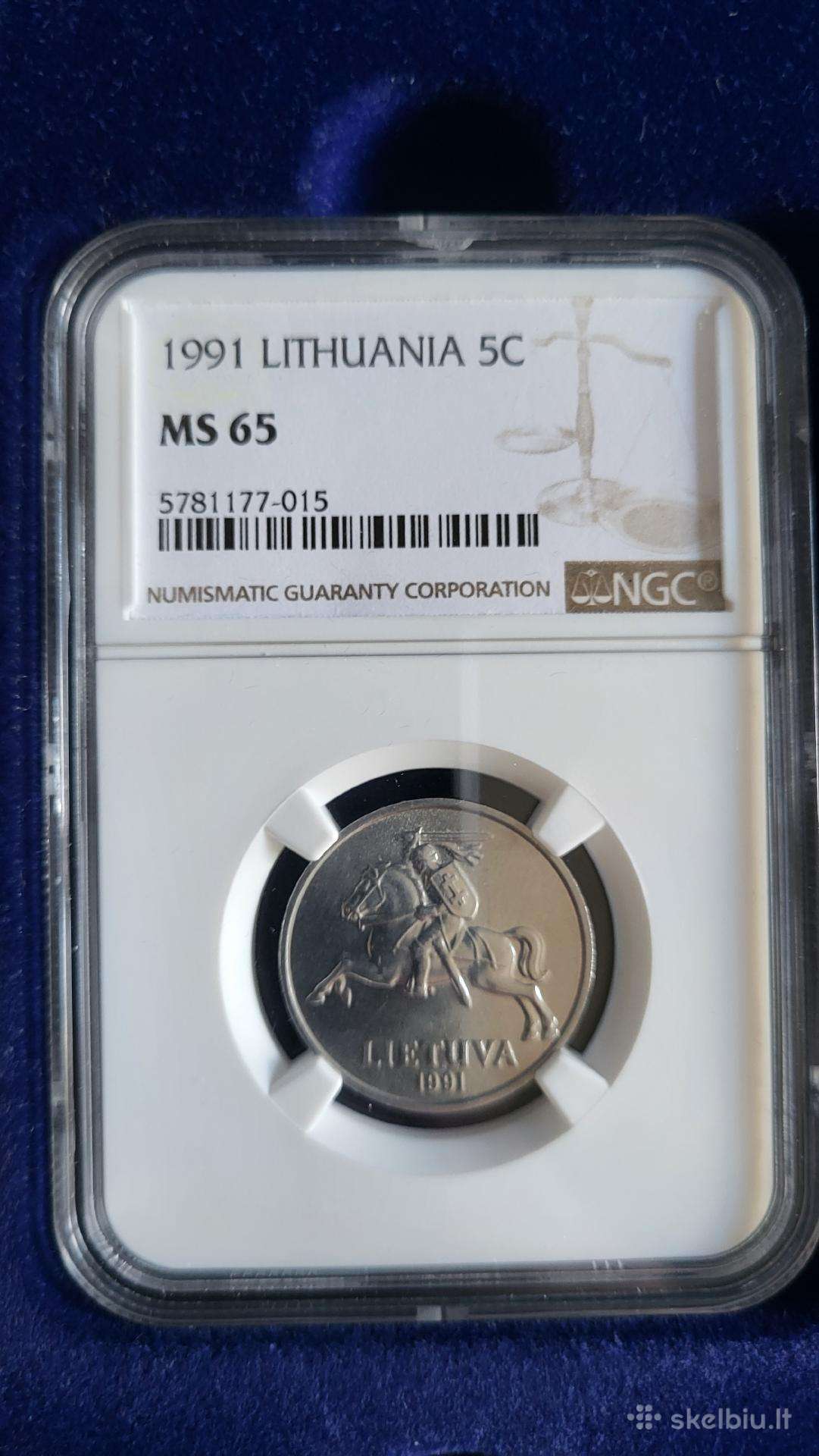 1991m 5 centai ms 65