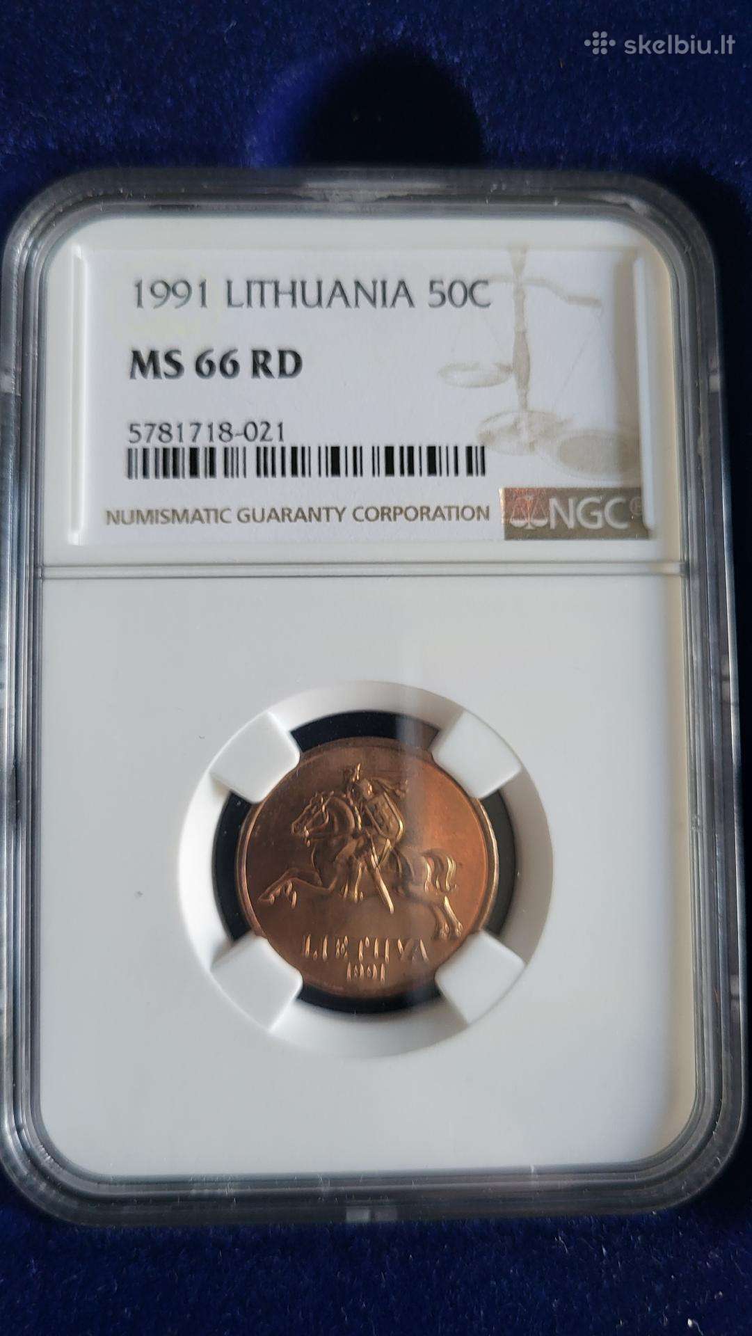 1991m 50 centų ms 66 Rd