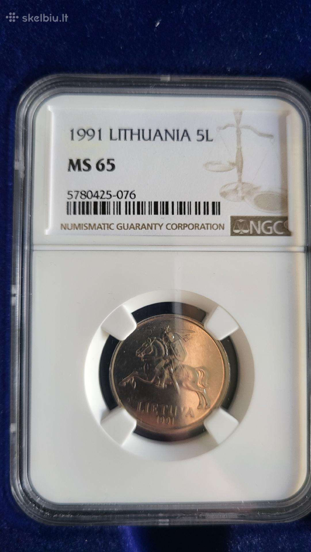 1991m 5 litai ms 65