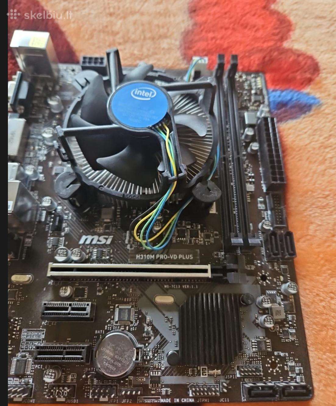 Motininė plokštė Msi su Intel i3-9100f