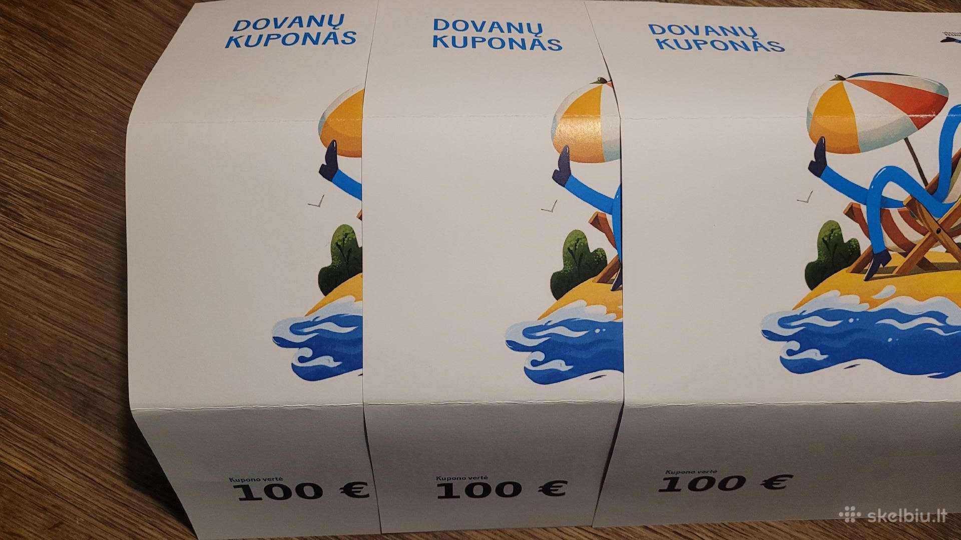 Parduodu Makaliaus dovanų kuponus, 300 eurų vertės