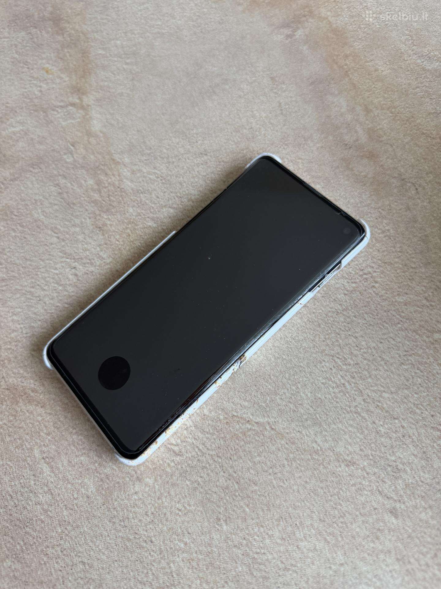 Samsung Galaxy S10, 128 GB, Baltas (naudotas)