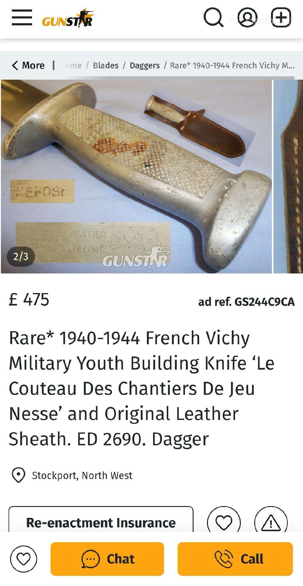 Retas 1940–1944 m. peilis