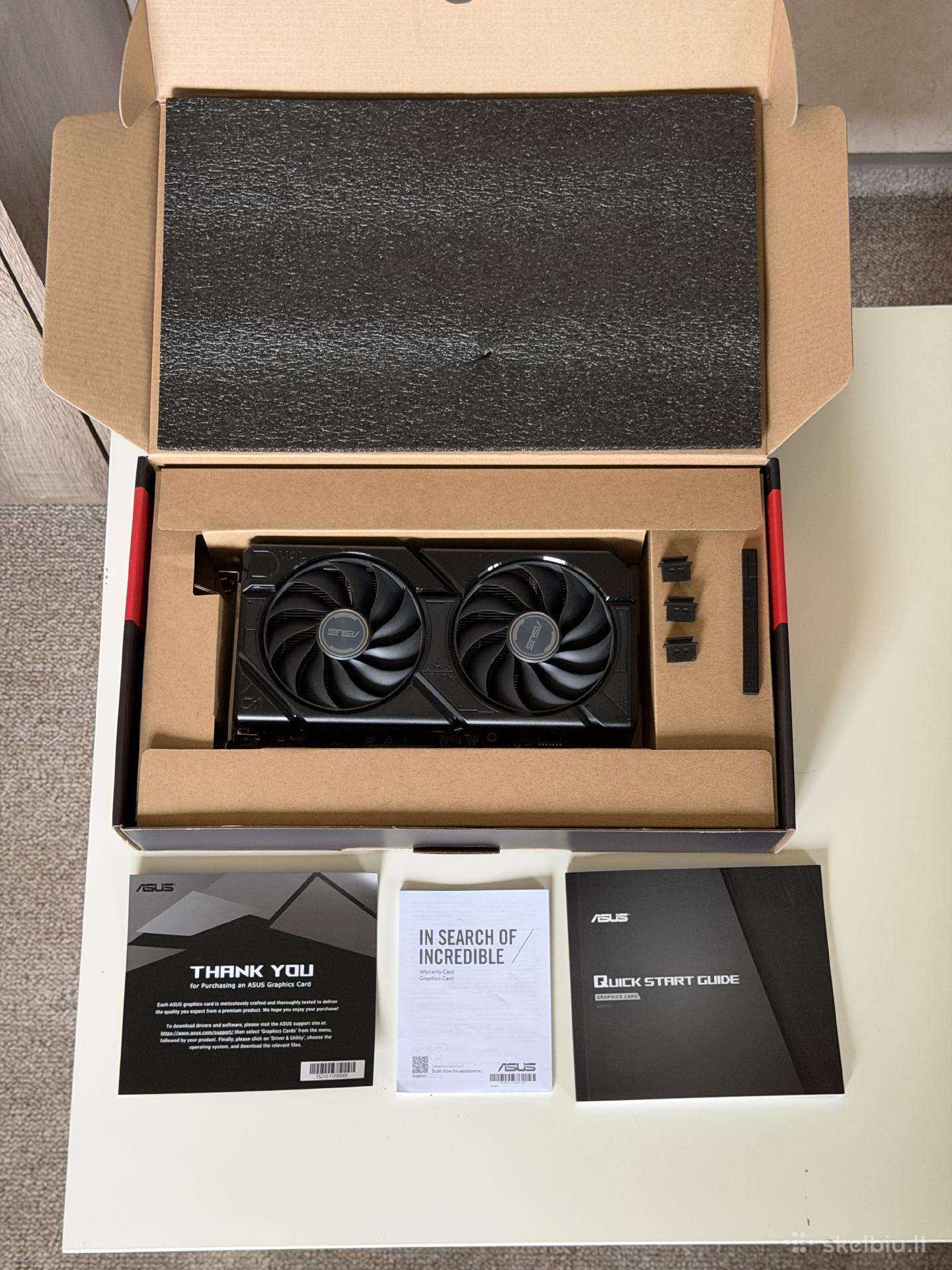 Parduodu Asus Radeon Rx 7600 Dual EVO Oc 8gb