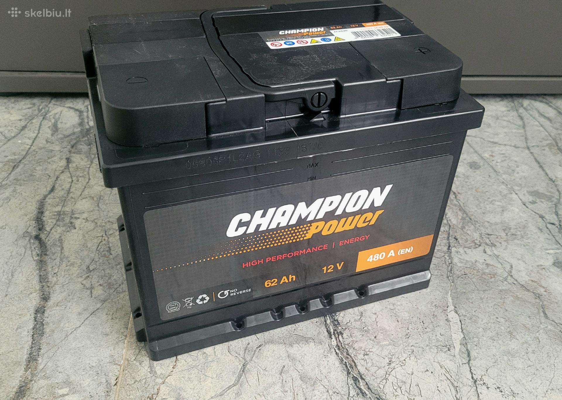 Akumuliatorius Champion Power 12v, 62ah