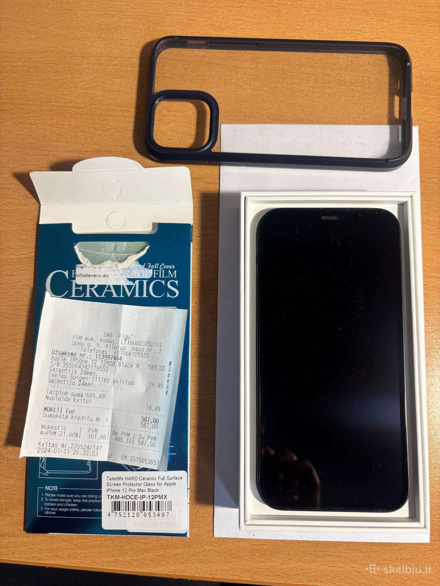 Idealios būklės iPhone 12, 128gb