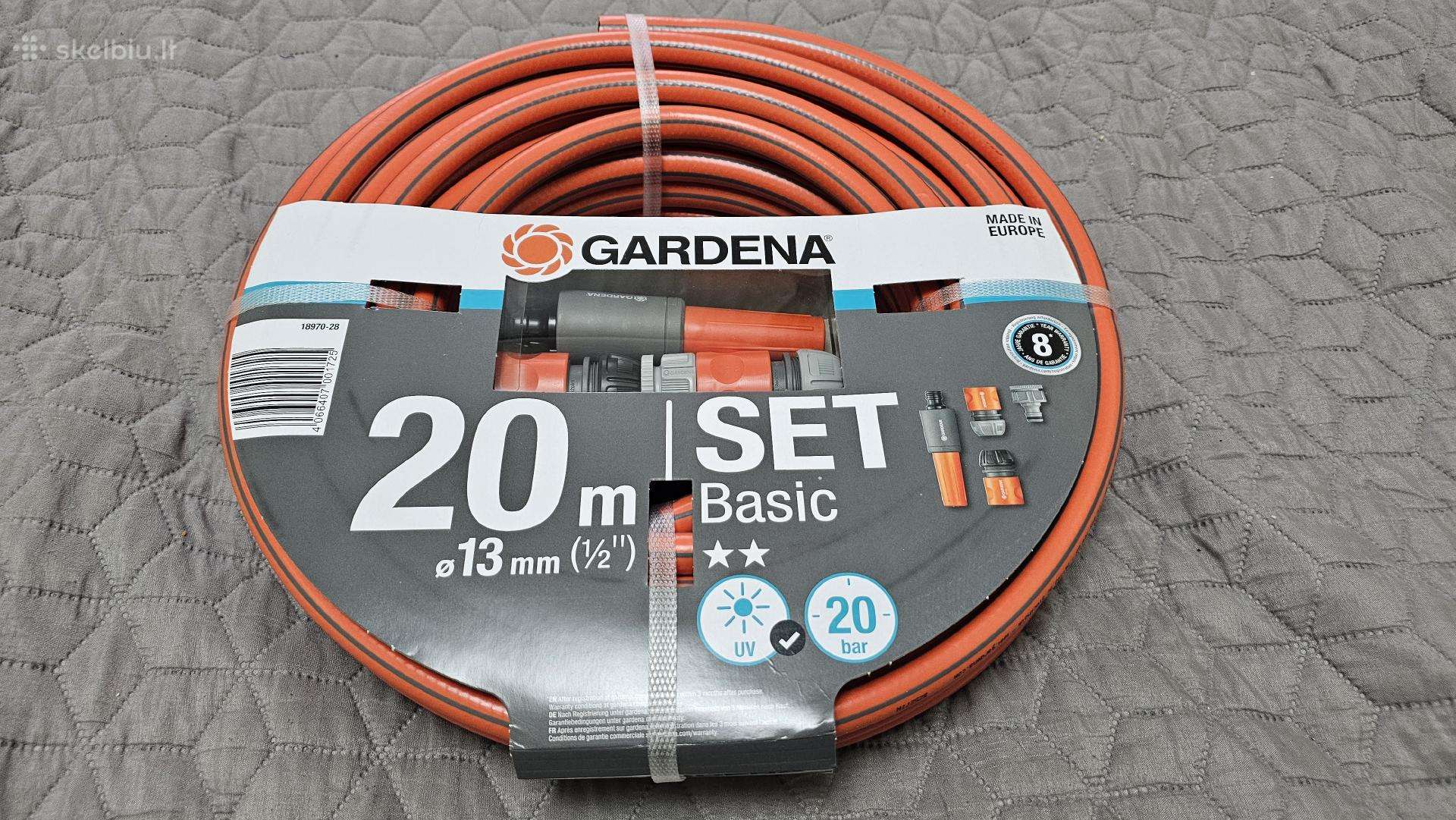 Laistymo žarna Gardena Basic Set, 13 mm, 20 m