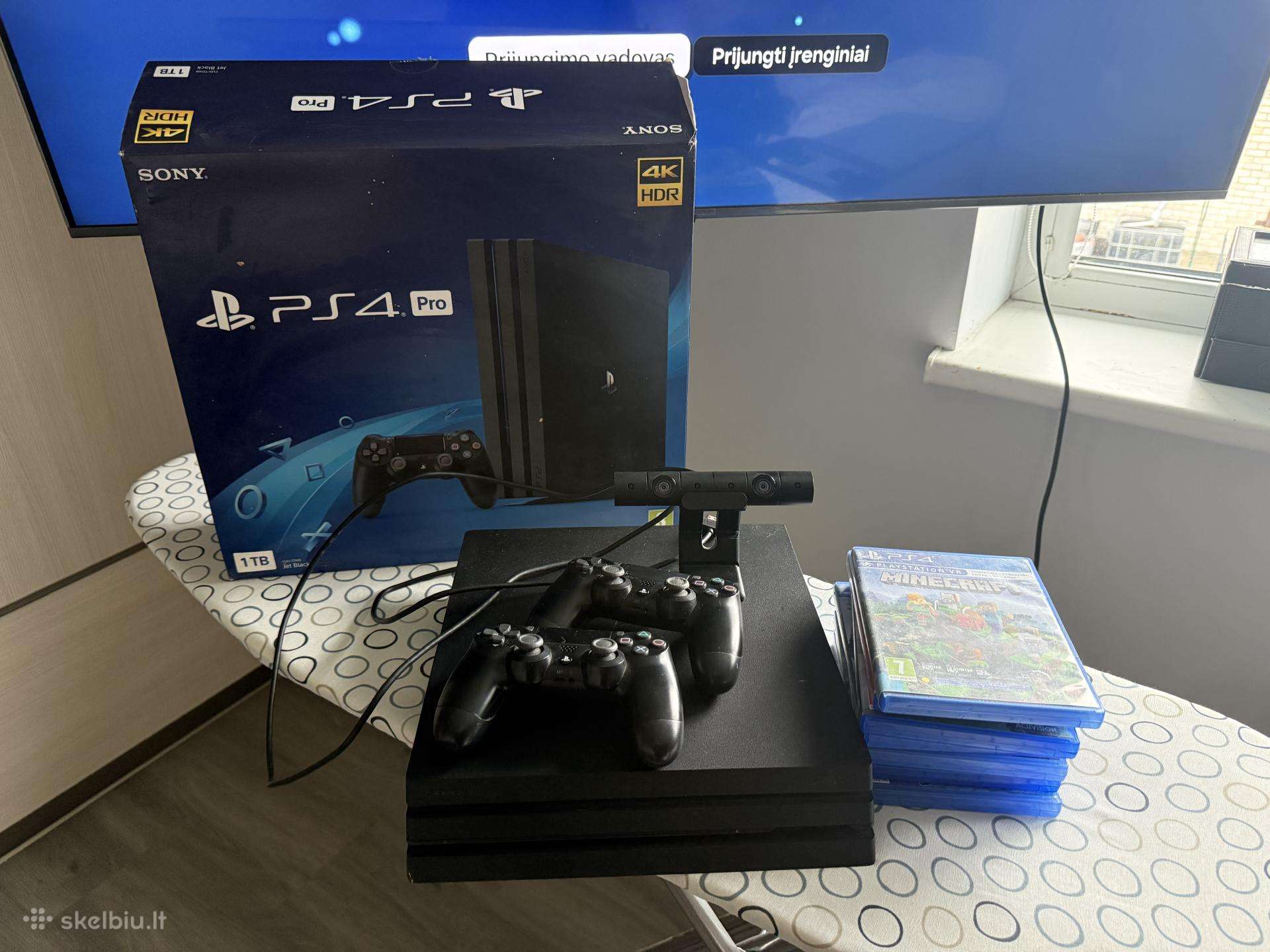 Parduodamas Ps4 Pro+ kamera+ 7 žaidimai