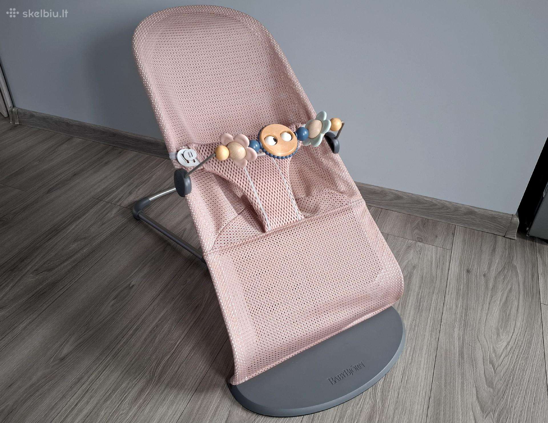 Babybjorn Bouncer Bliss Mesh Dusty Pink Gultukas