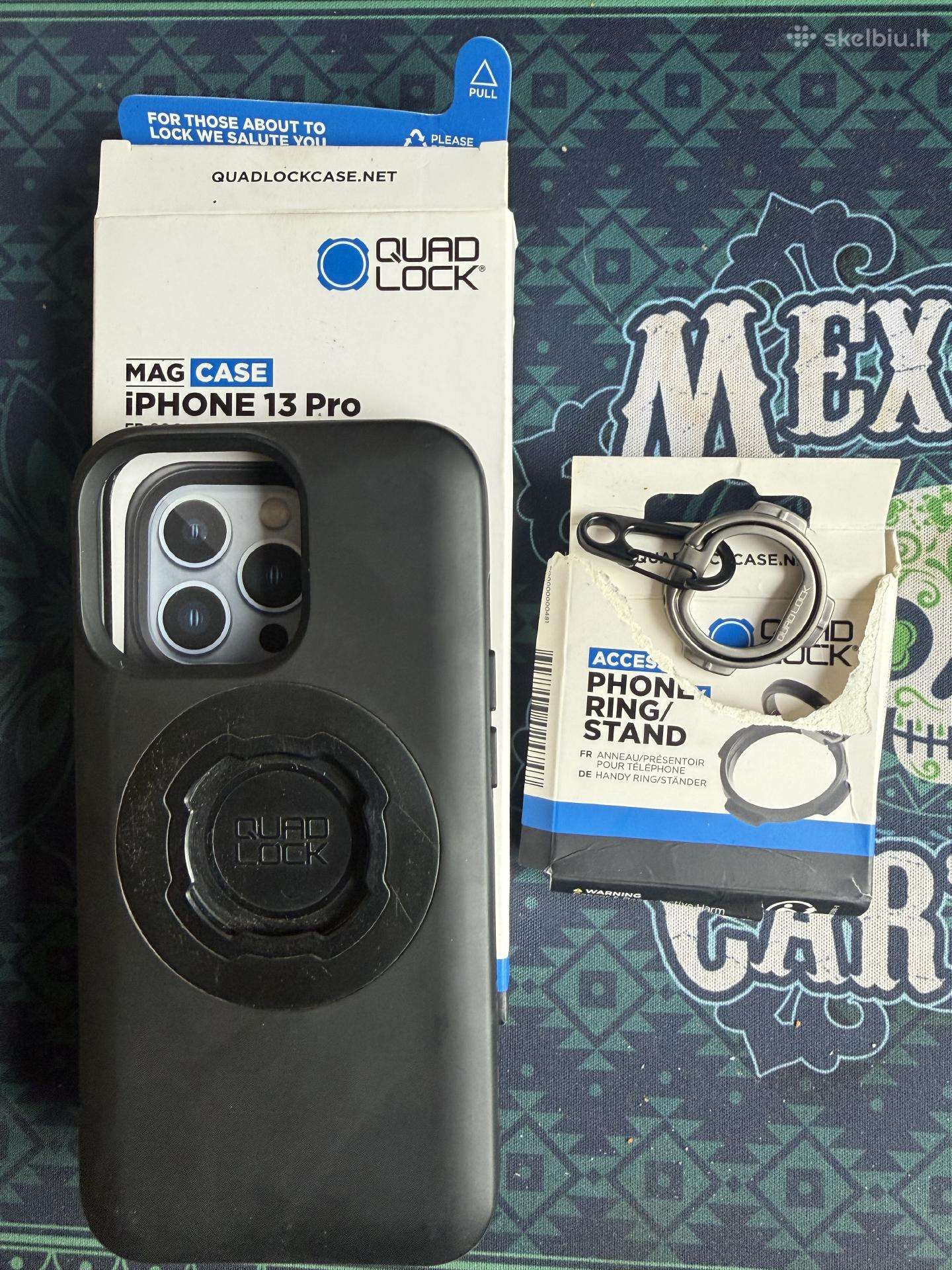 iPhone 13 pro quadlock+ phone ring/stand