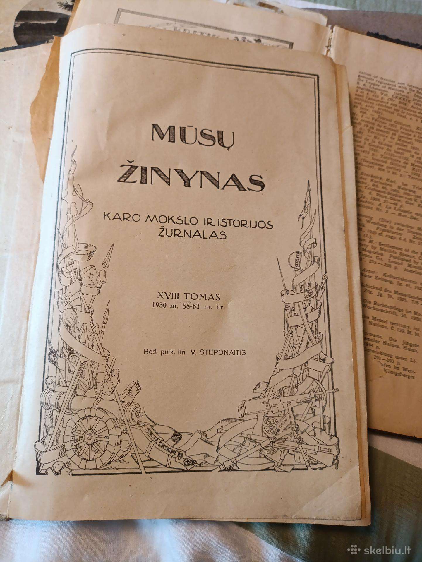 Mūsų žinynas karo mokslo ir ist.žur.xvIIIt