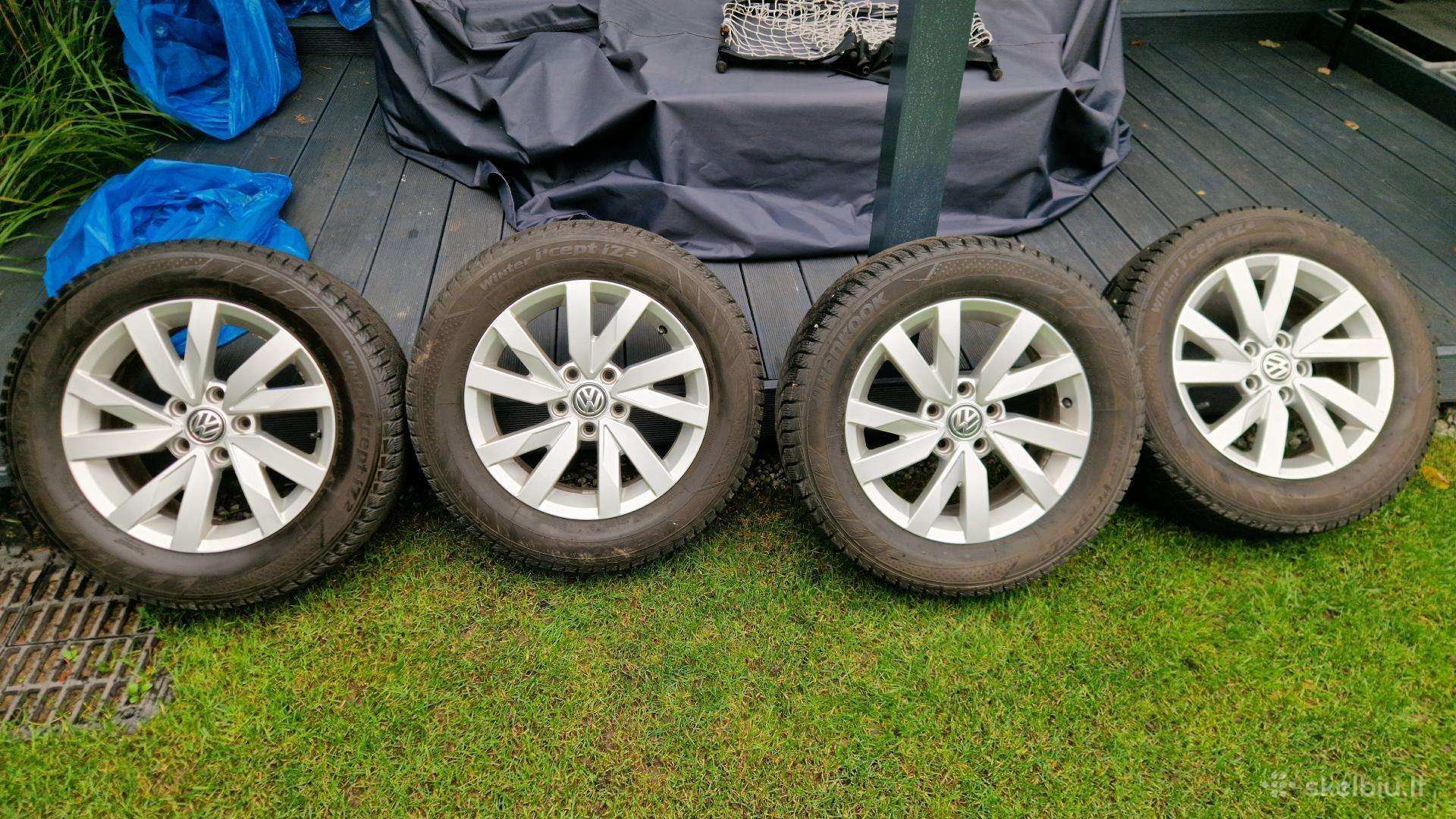VW r16 ratlankiai su 23m Hankook padangom