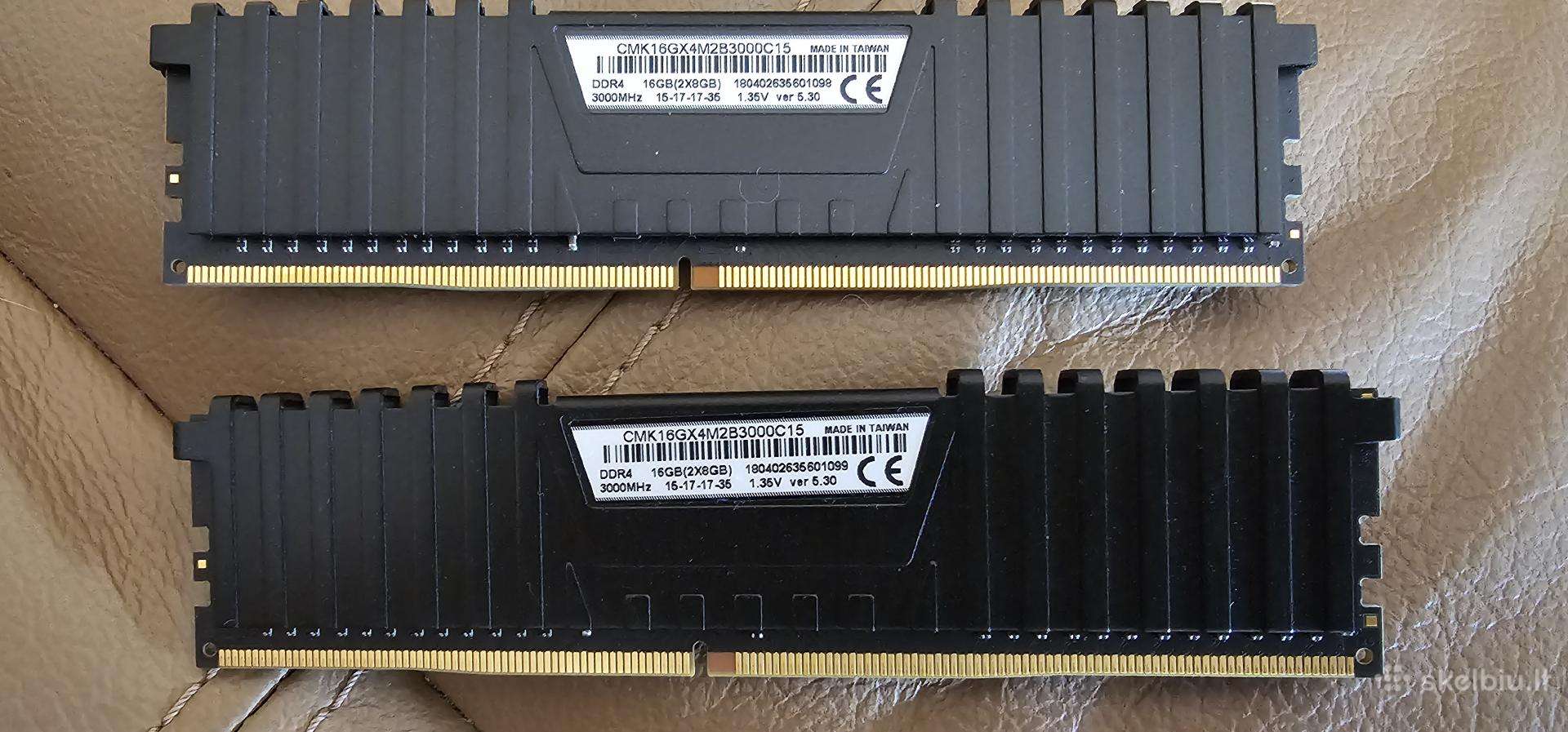 Corsair Vengeance Lpx Cl15, 16gb, Ddr4, 3000 MHz,
