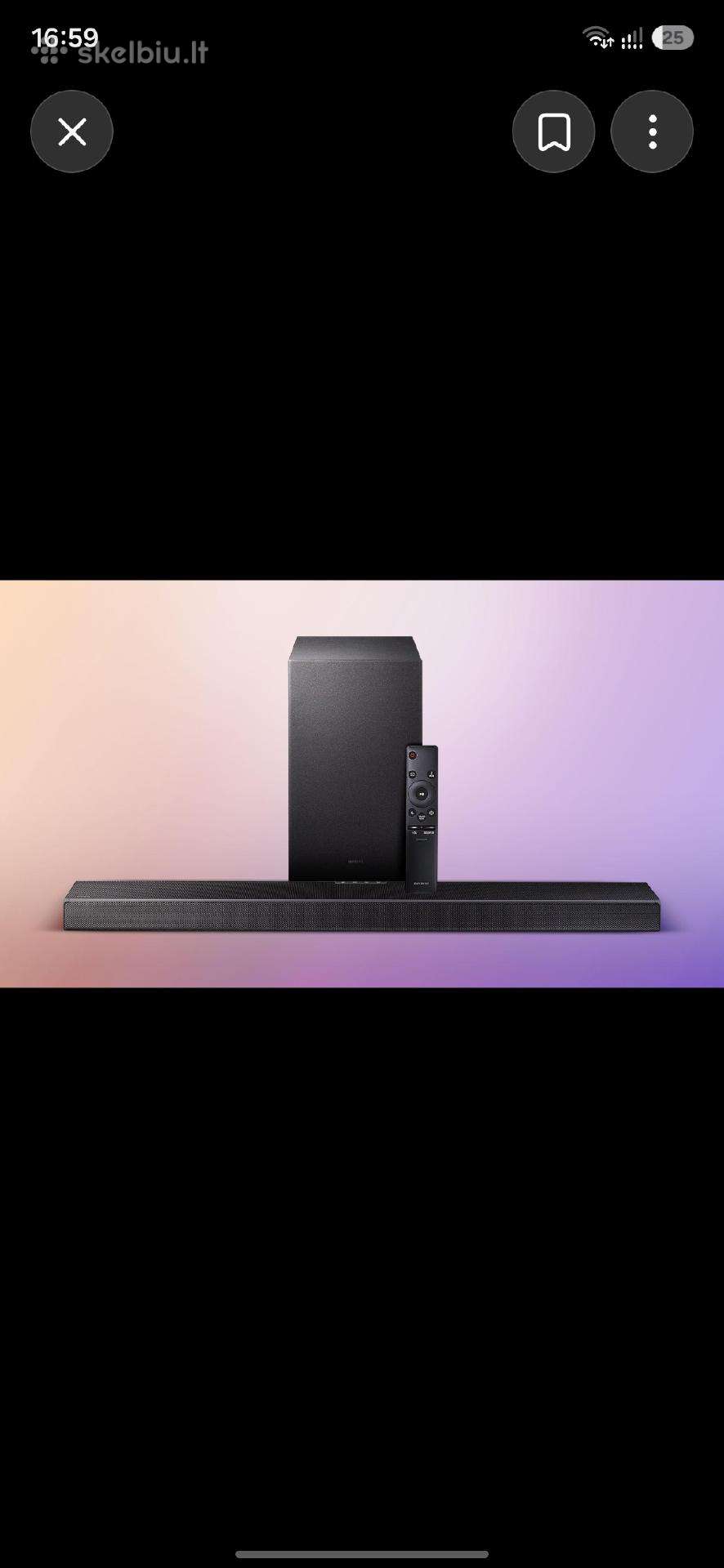 Samsung Soundbar + belaidis subwoofer