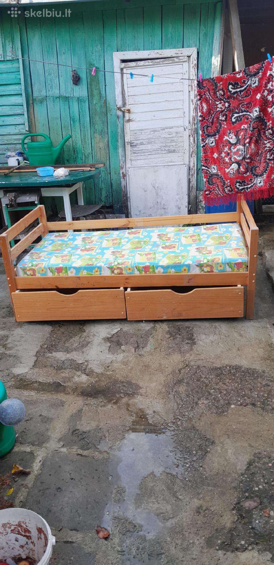 Vaikiška lovytė su čiužiniu 88x170