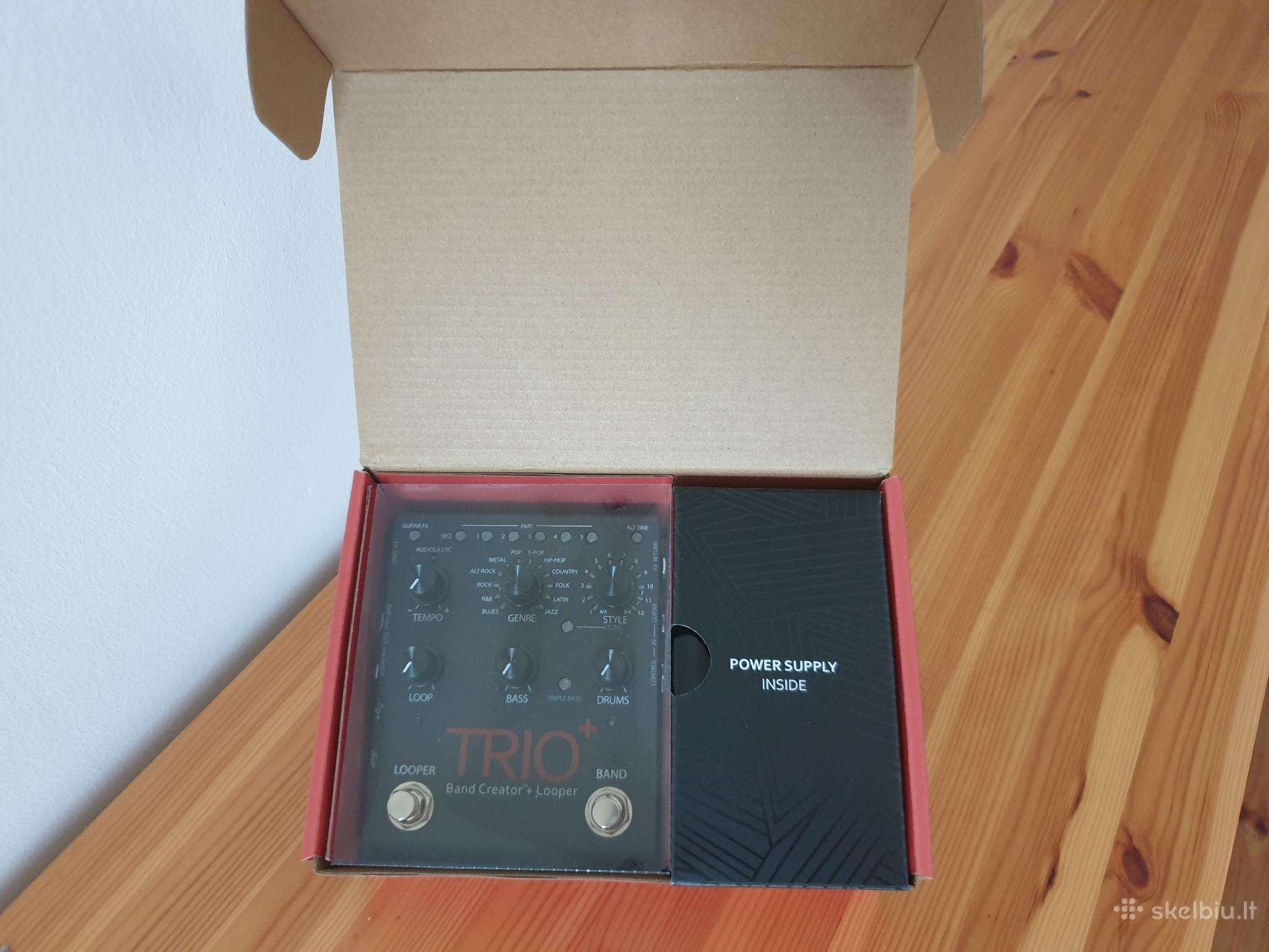 Naujas gitaros pedalas Digitech Trio Plus