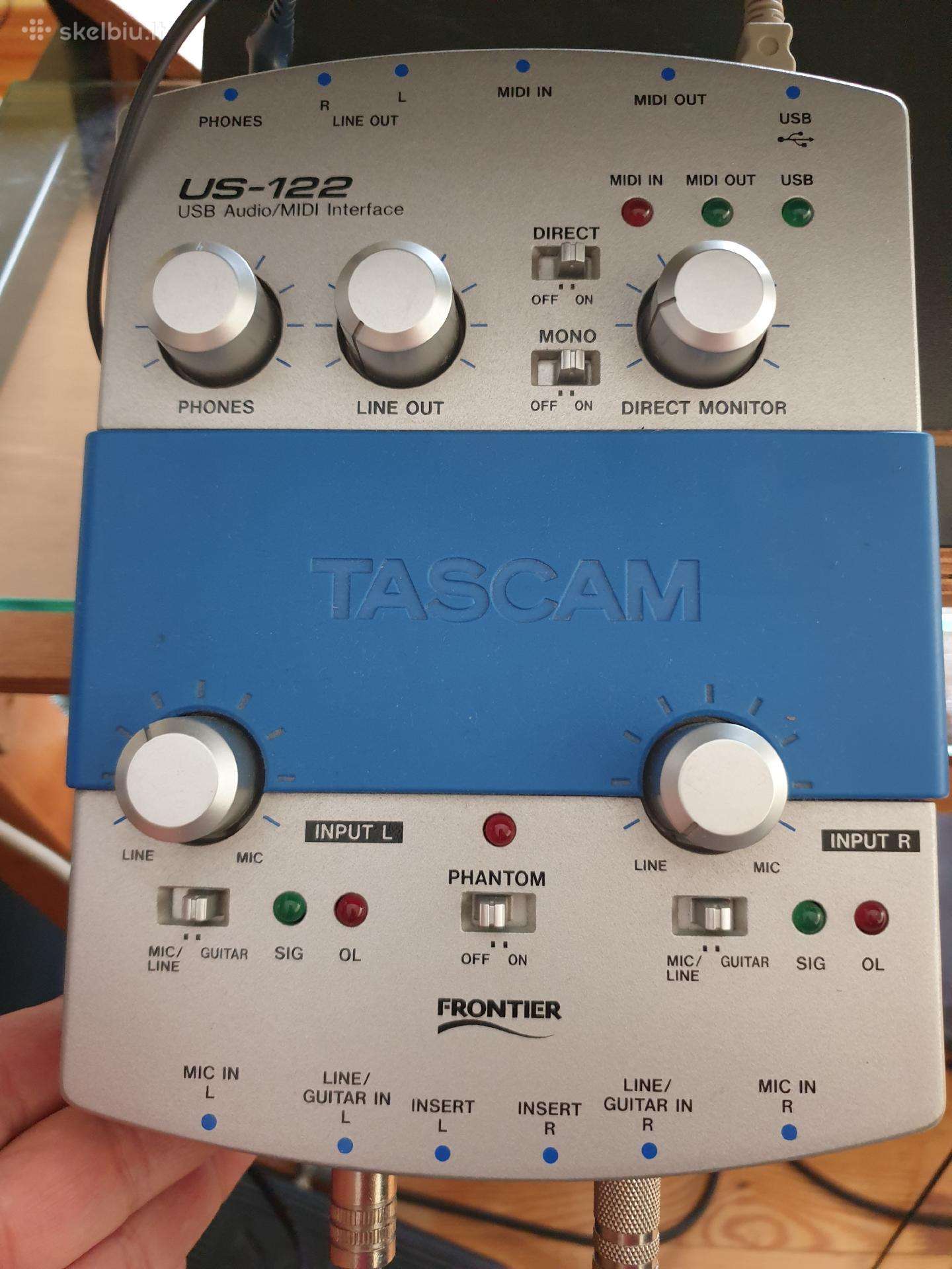 Parduodu išorinę garso plokštę Tascam Us-122