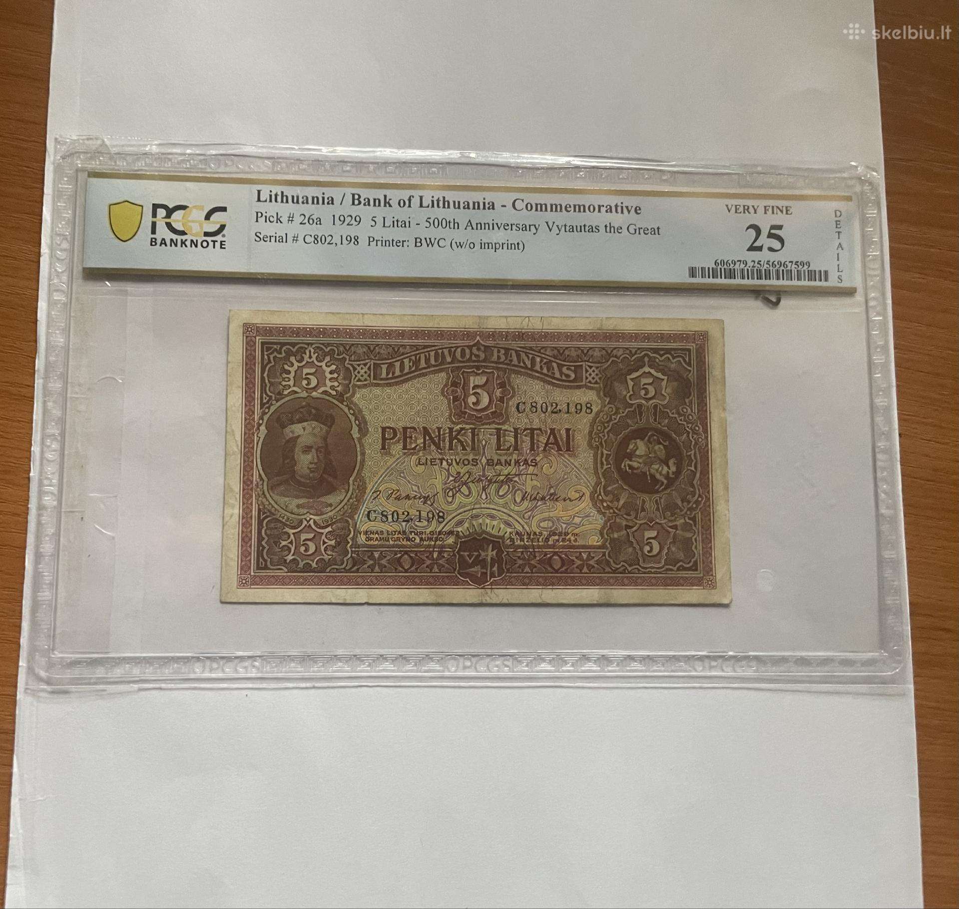 5 LT 1930 sertifikuoti