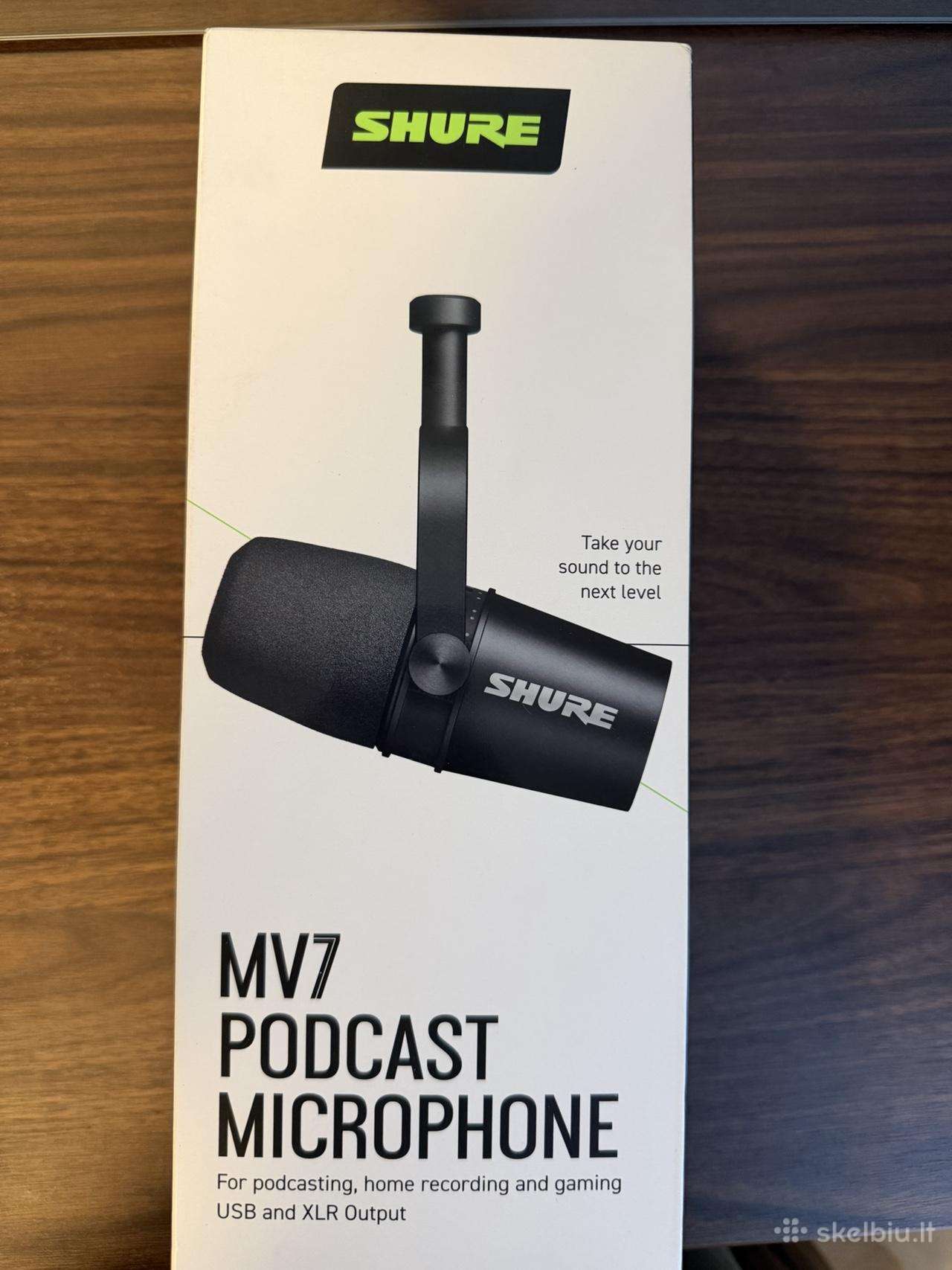 Shure Mv7 Mikrofonas
