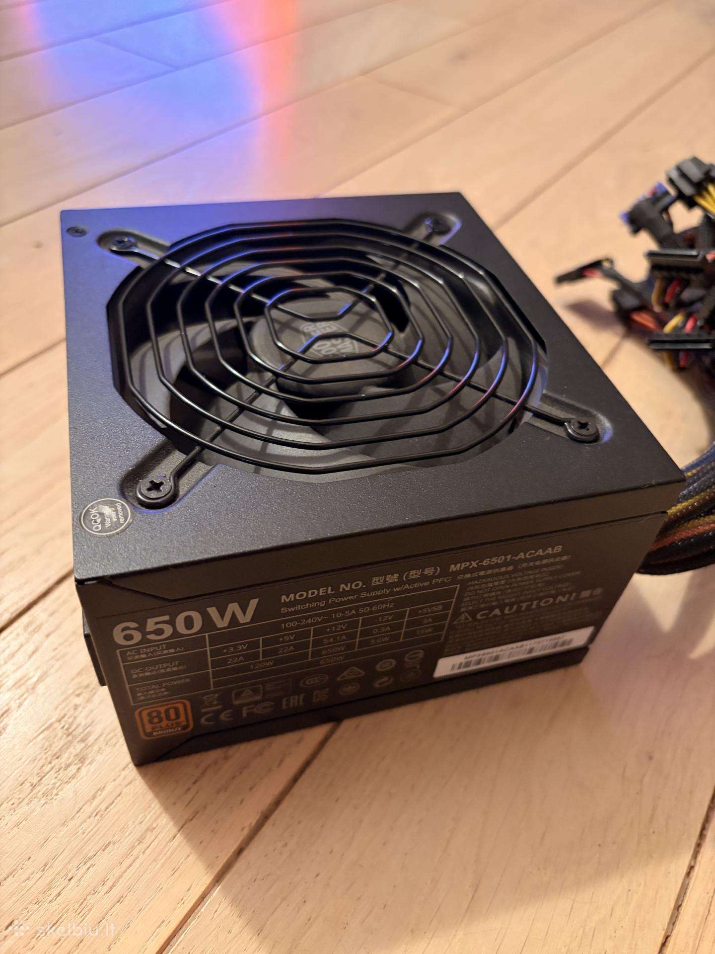 Maitinimo šaltinis Coolermaster Mwe 650 Bronze