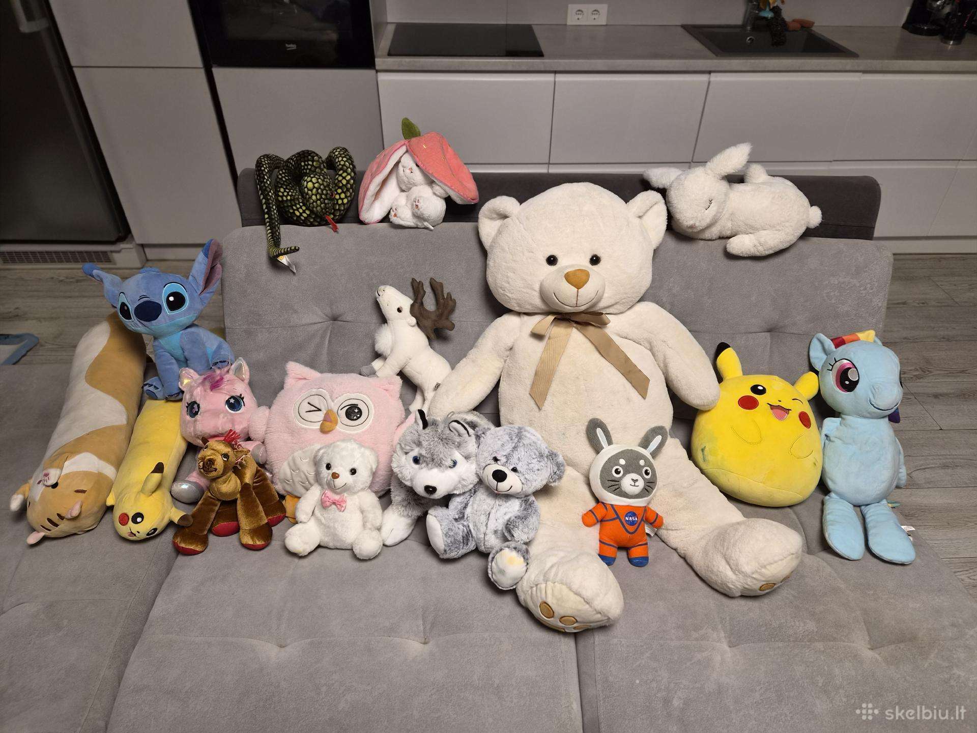 Už mini kaina parduodu puikius minkštus žaislus.