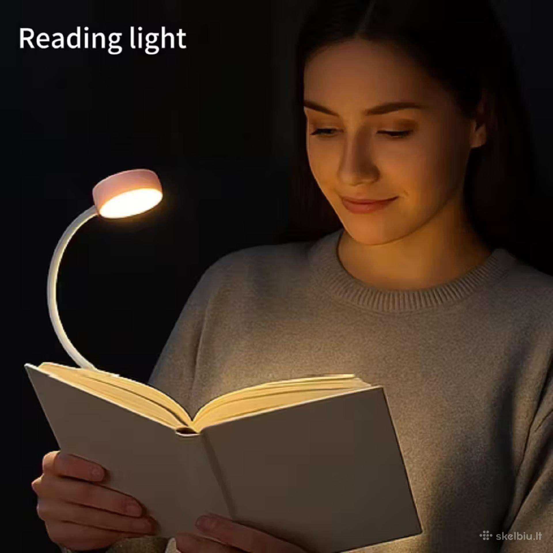 Reguliuojamo Ryškumo Baltas LED Knygos Šviestuvas