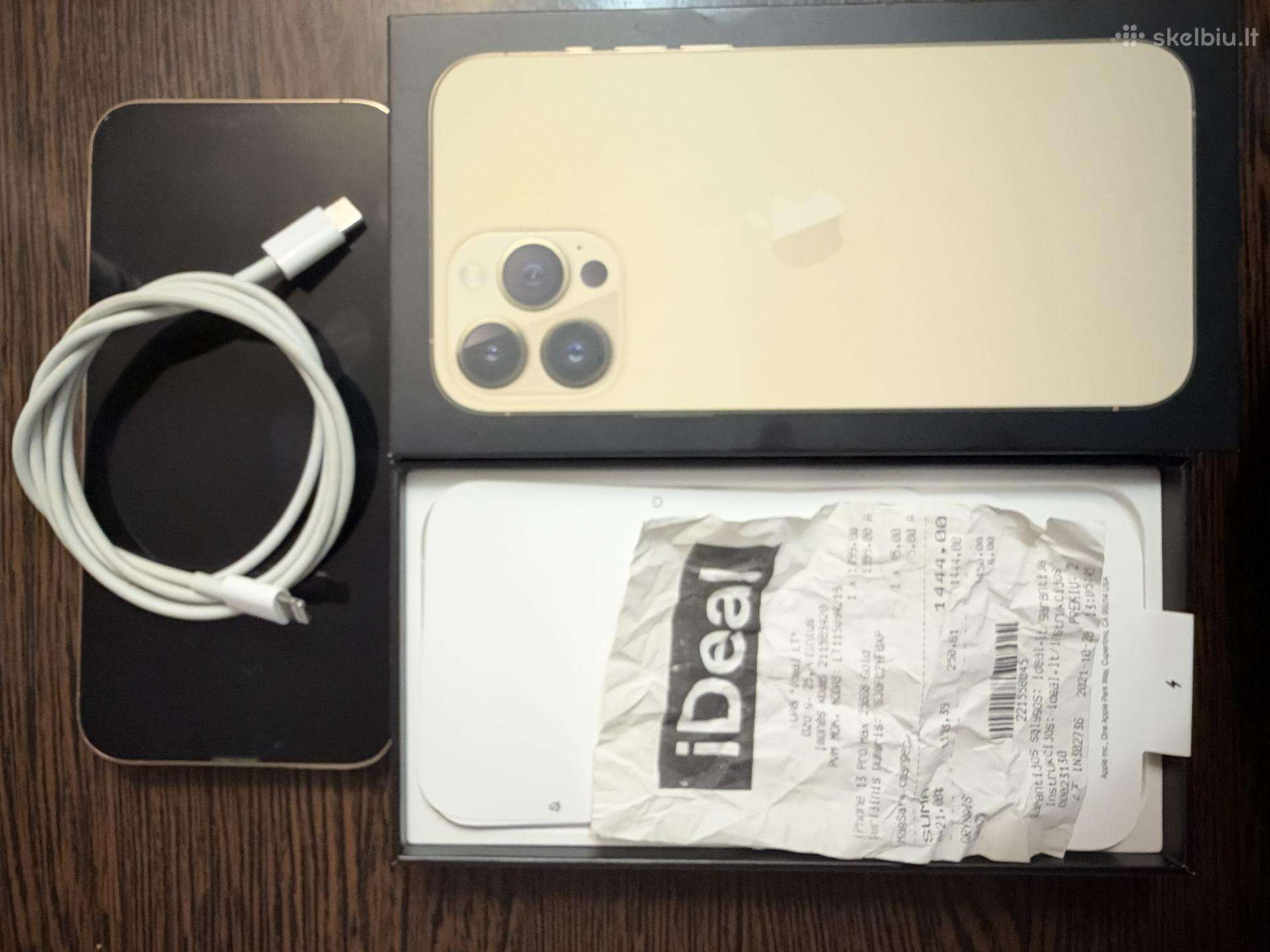 Parduododamas nauduotas iPhone 13 pro max gold 256