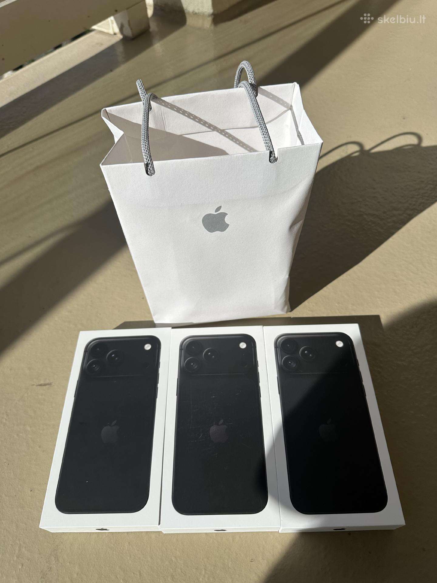 Nauji iPhone 18 Pro max 256gb Black