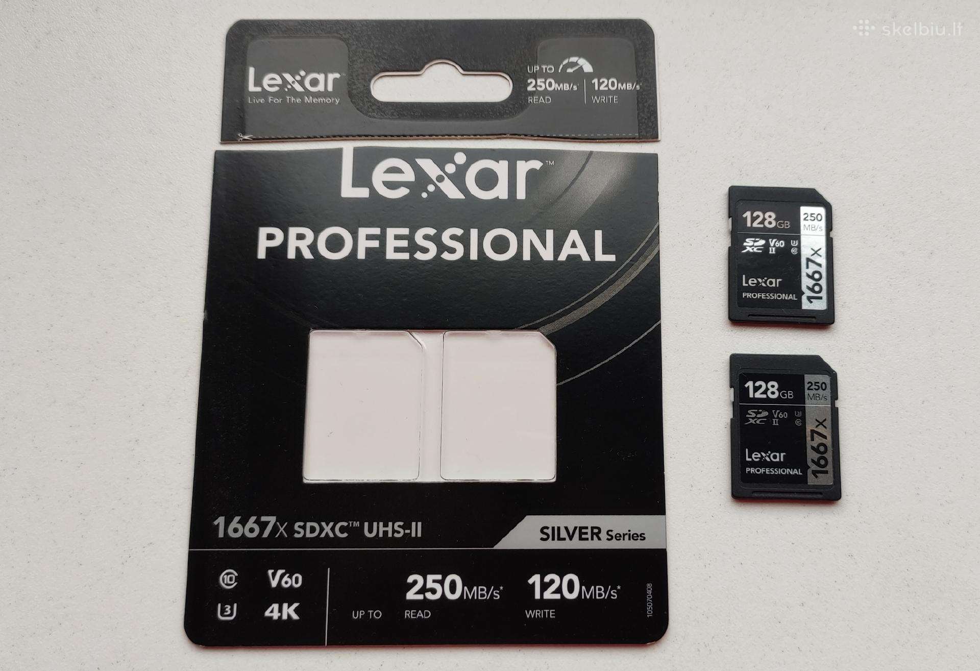 Lexar Professional 1667x Sdxc 128gb, Garantija.