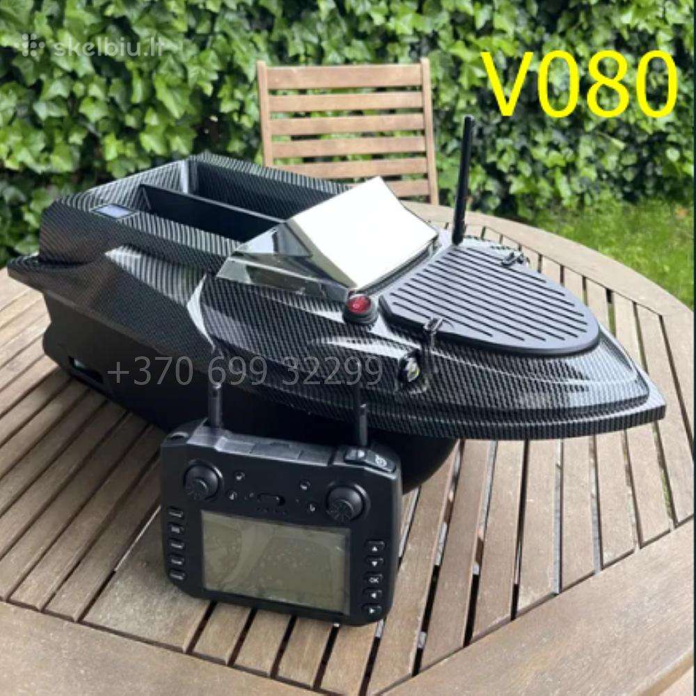 Flytec V080 pašarų laivelis su GPS ir taše