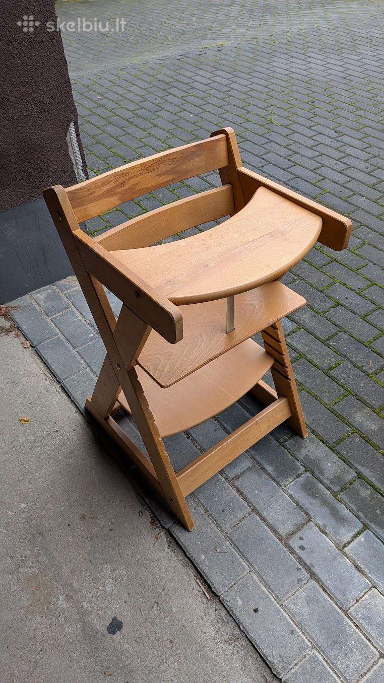 Auganti medinė maitinimo kėdutė („hauck“ tipo)
