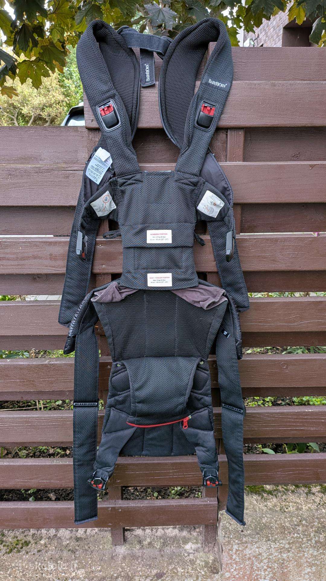„Babybjörn One Air“ nešyklė (3D Mesh, Juoda)