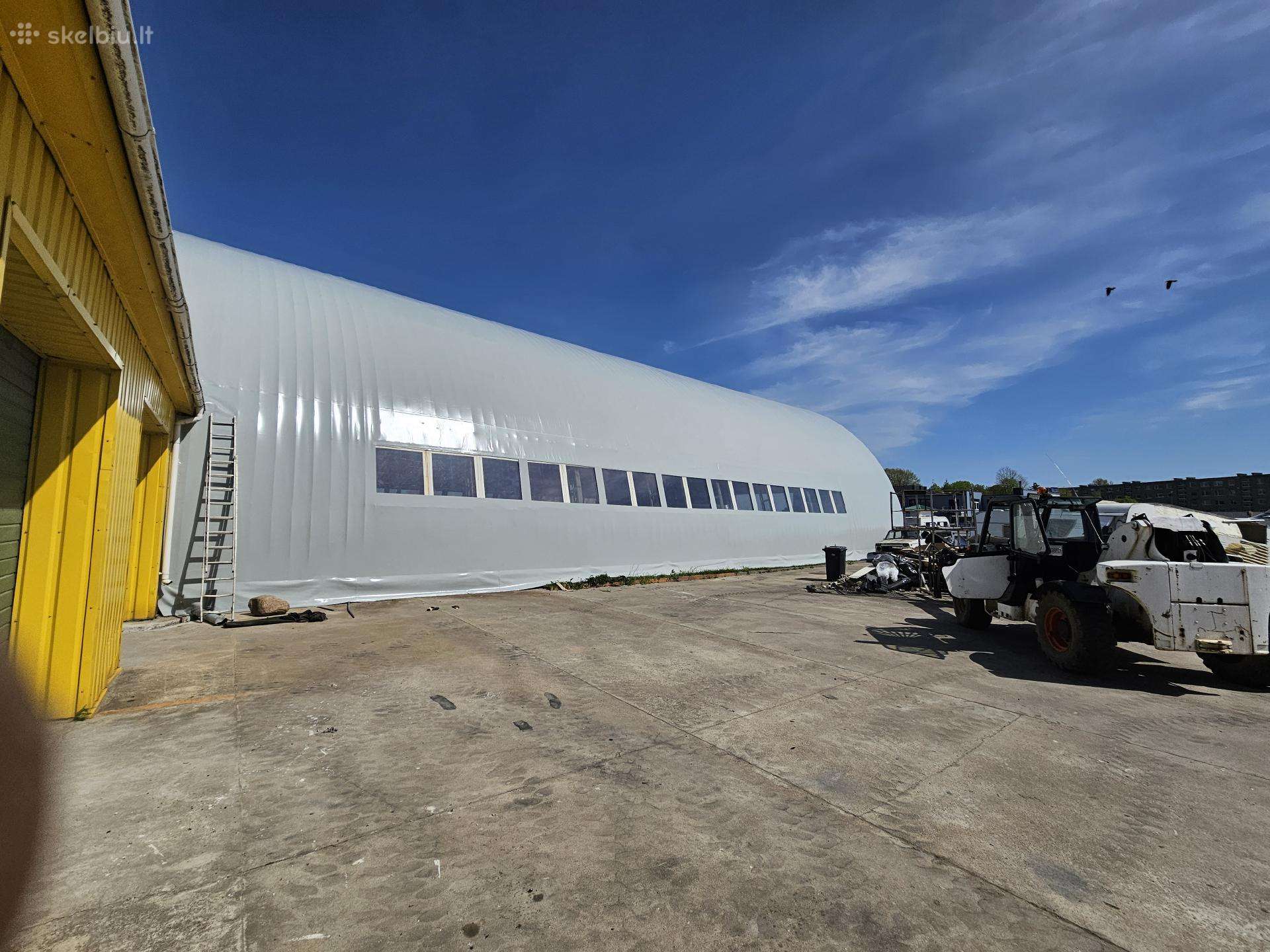 Angarų dengimas austriška Pvc danga 25m garantija