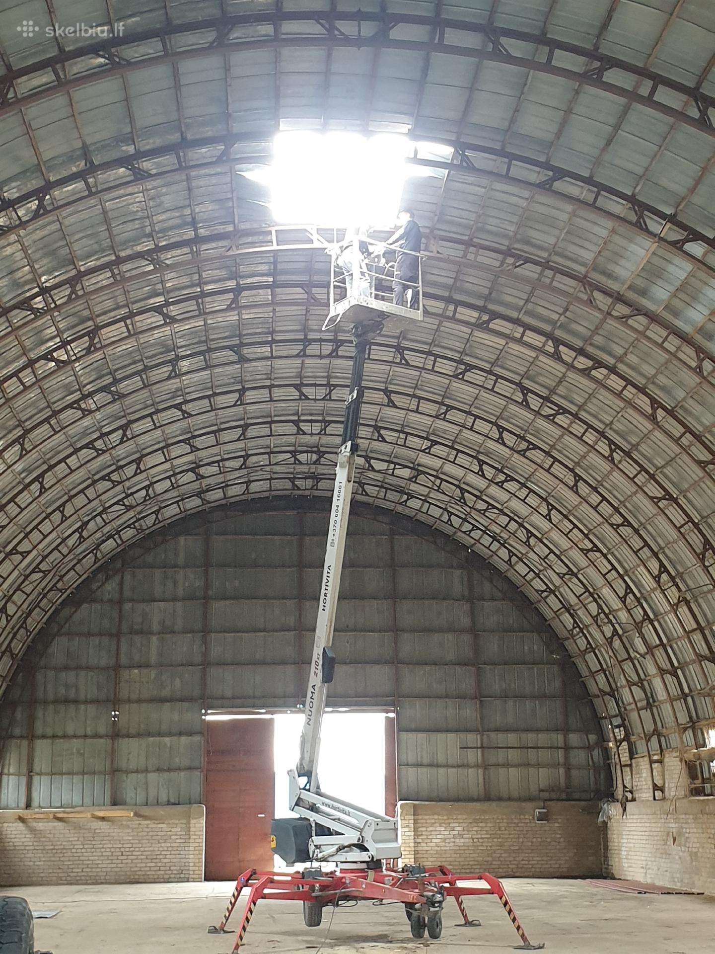 Angarų renovacija Pvc danga 25m garantija