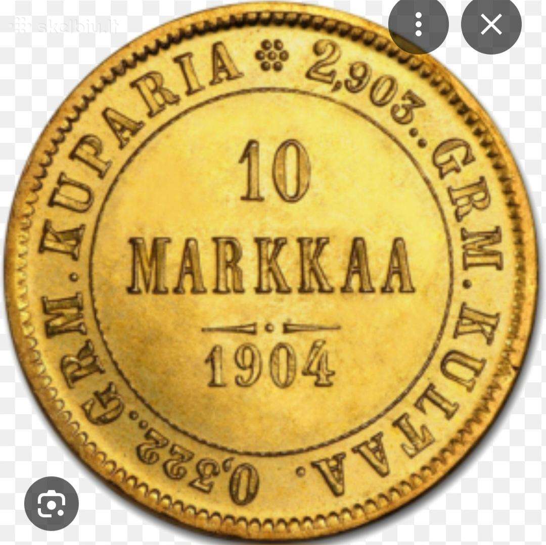 Suomijos monetą 10 markių
