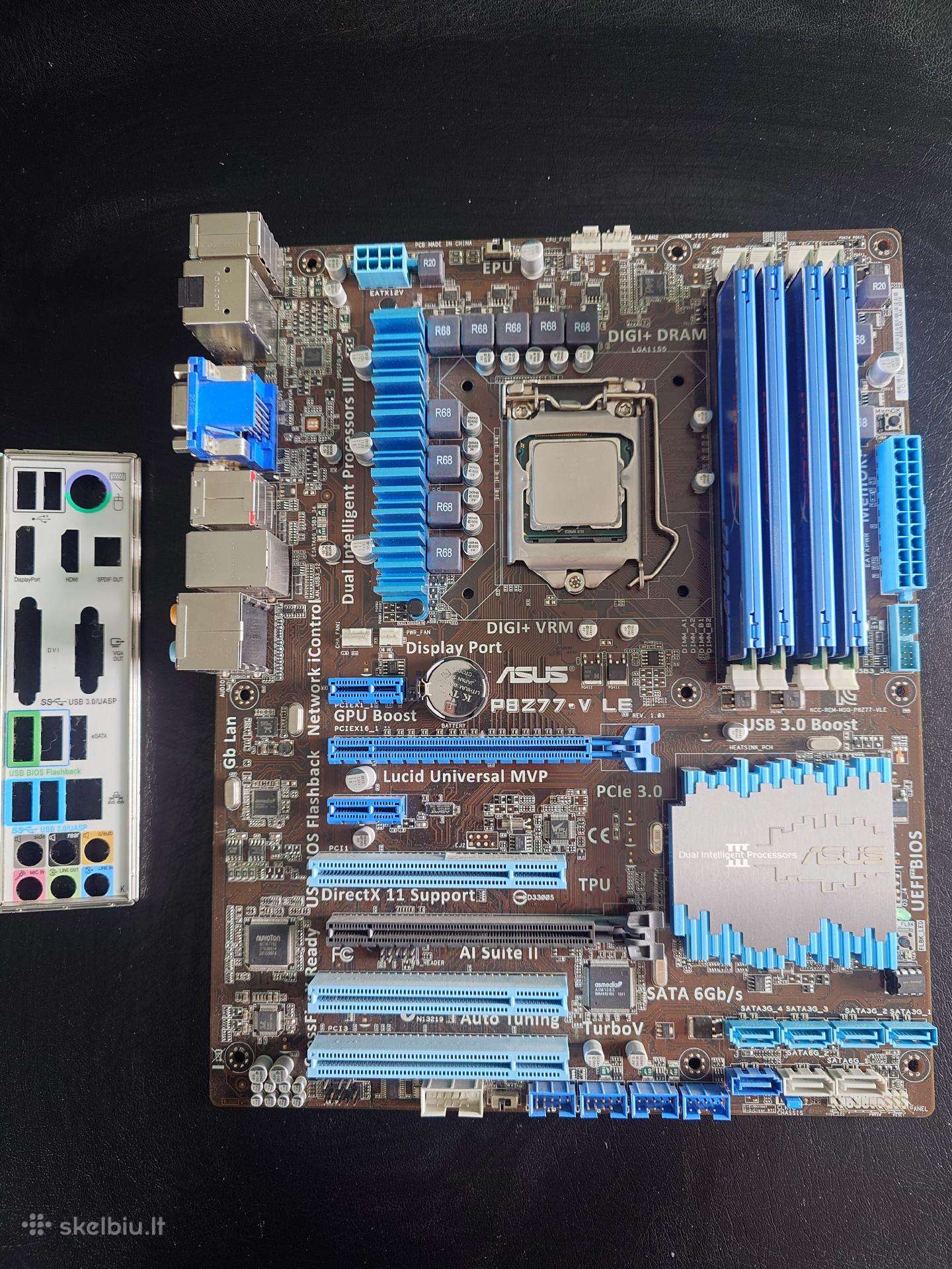 I7-2600, Asus p8z77-v le ir 8gb RAM