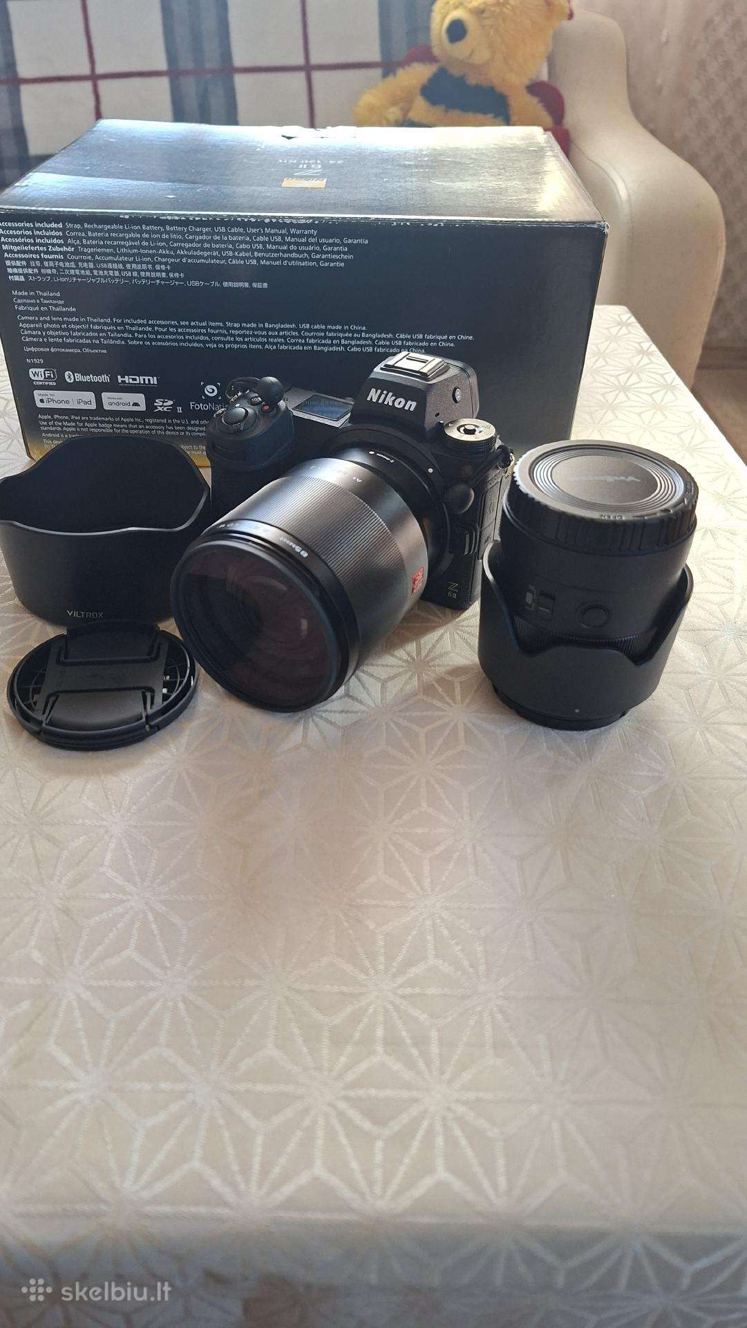 Parduodu Nikon z6 ll su 2 objektyvais