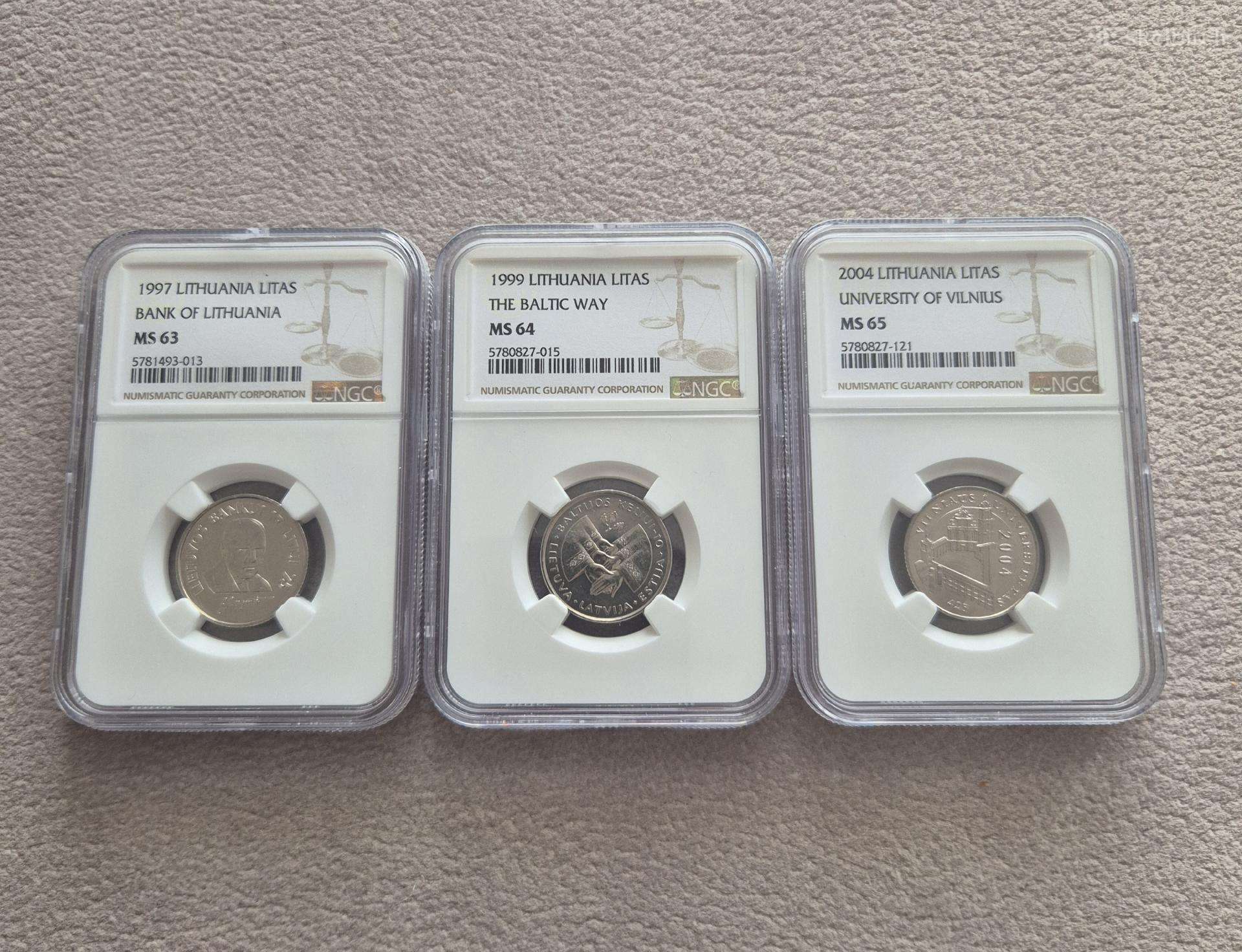 Ngc retų LT litų komplektas