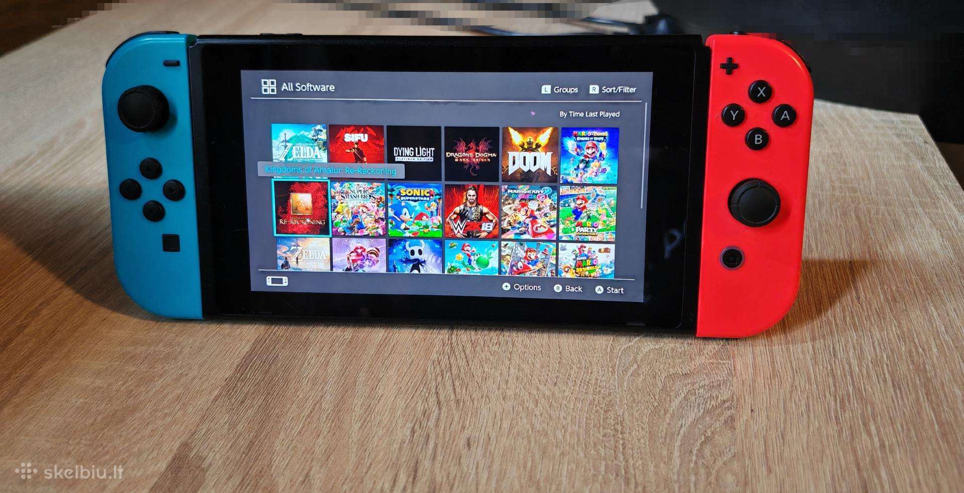 Nintendo switch v1 atrištas