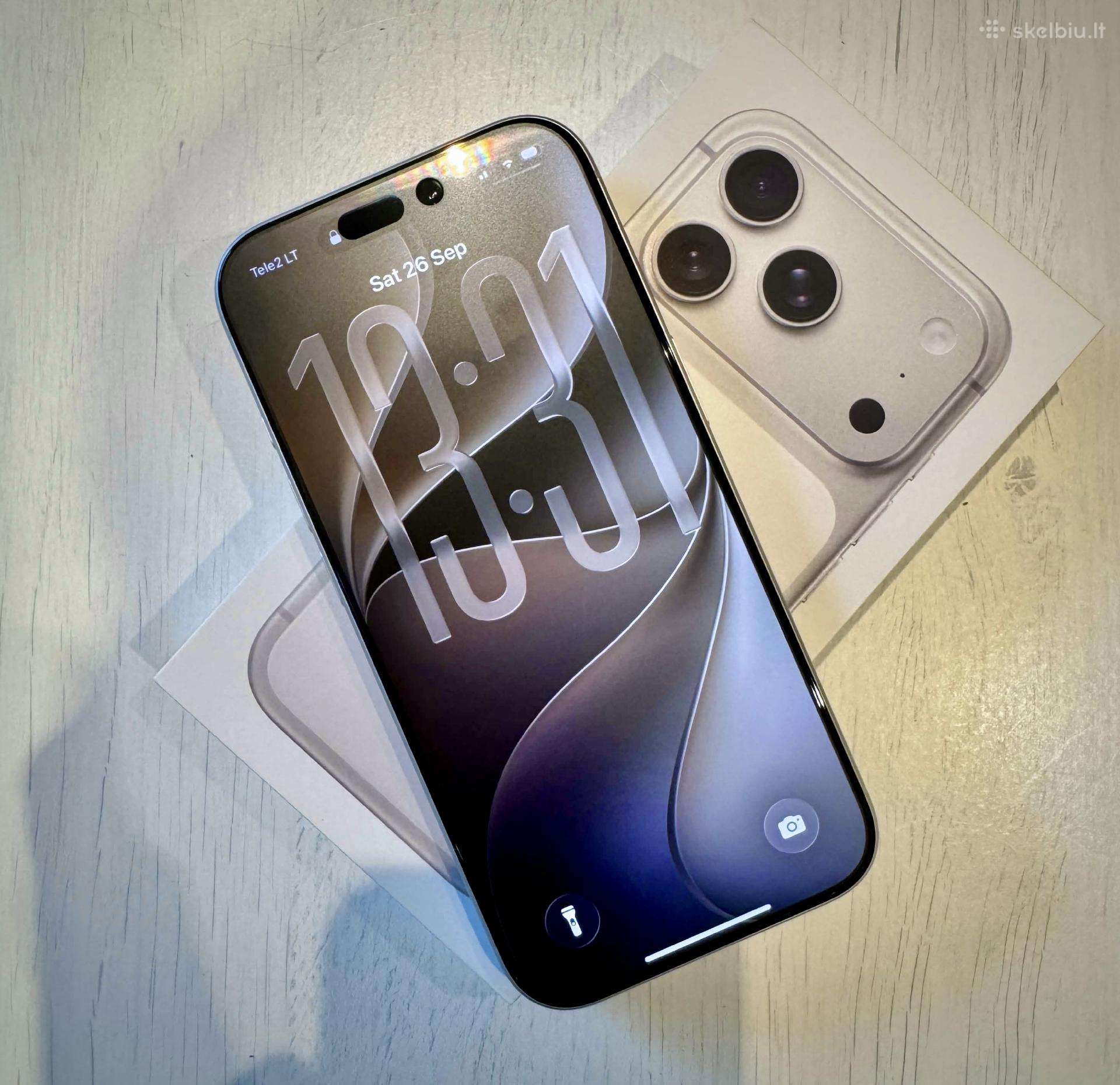 Iphone17 Pro 256 GB 99% baterija Tele2 garantija