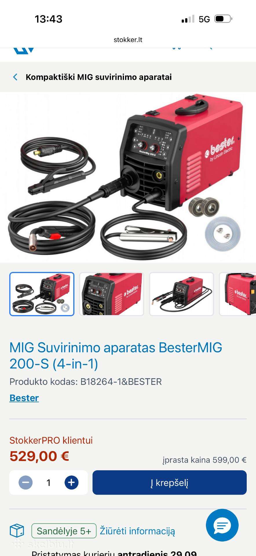Mig Suvirinimo aparatas Bestermig 200-s (4-in-1)