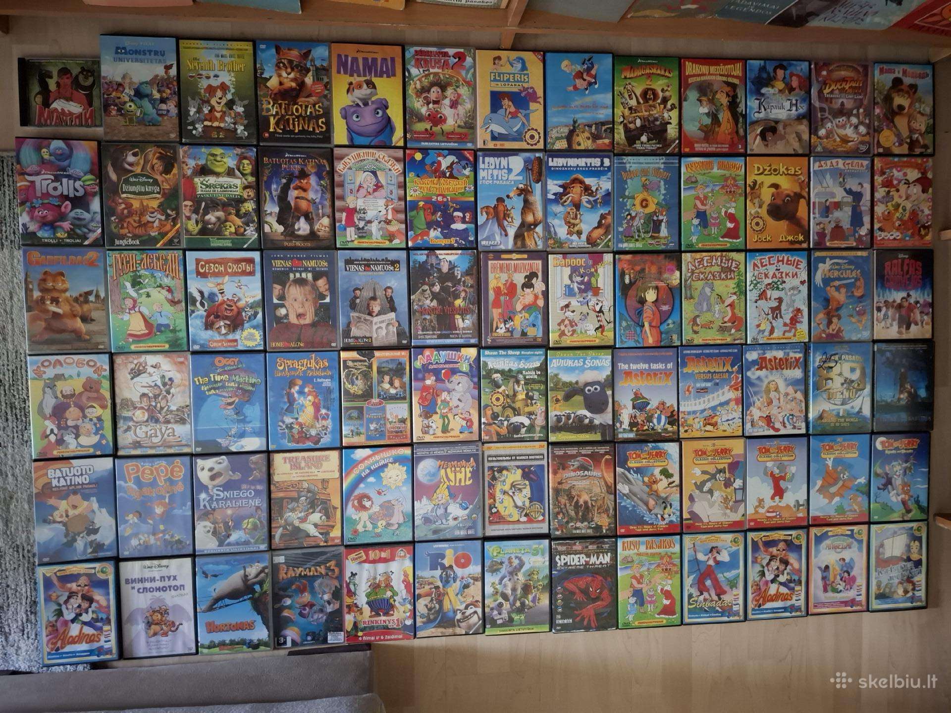 Dvd vaikiškų animacinių filmų kolekcija