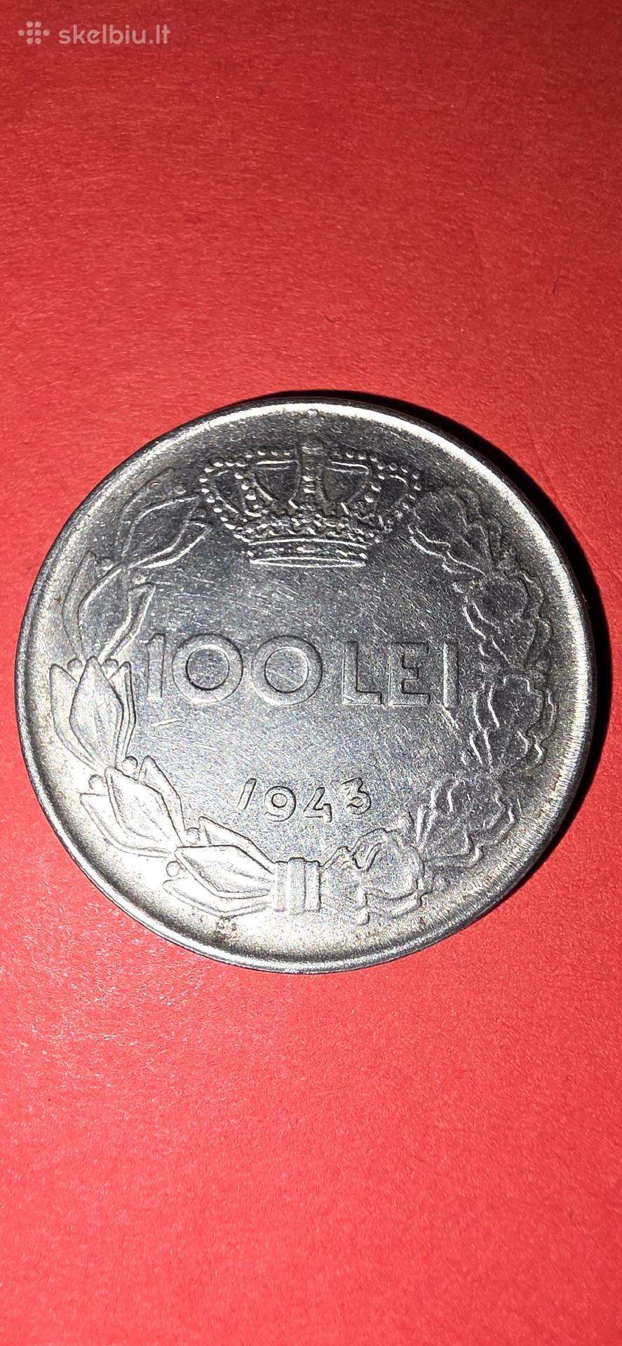 Rumunija 100 lėjų 1943