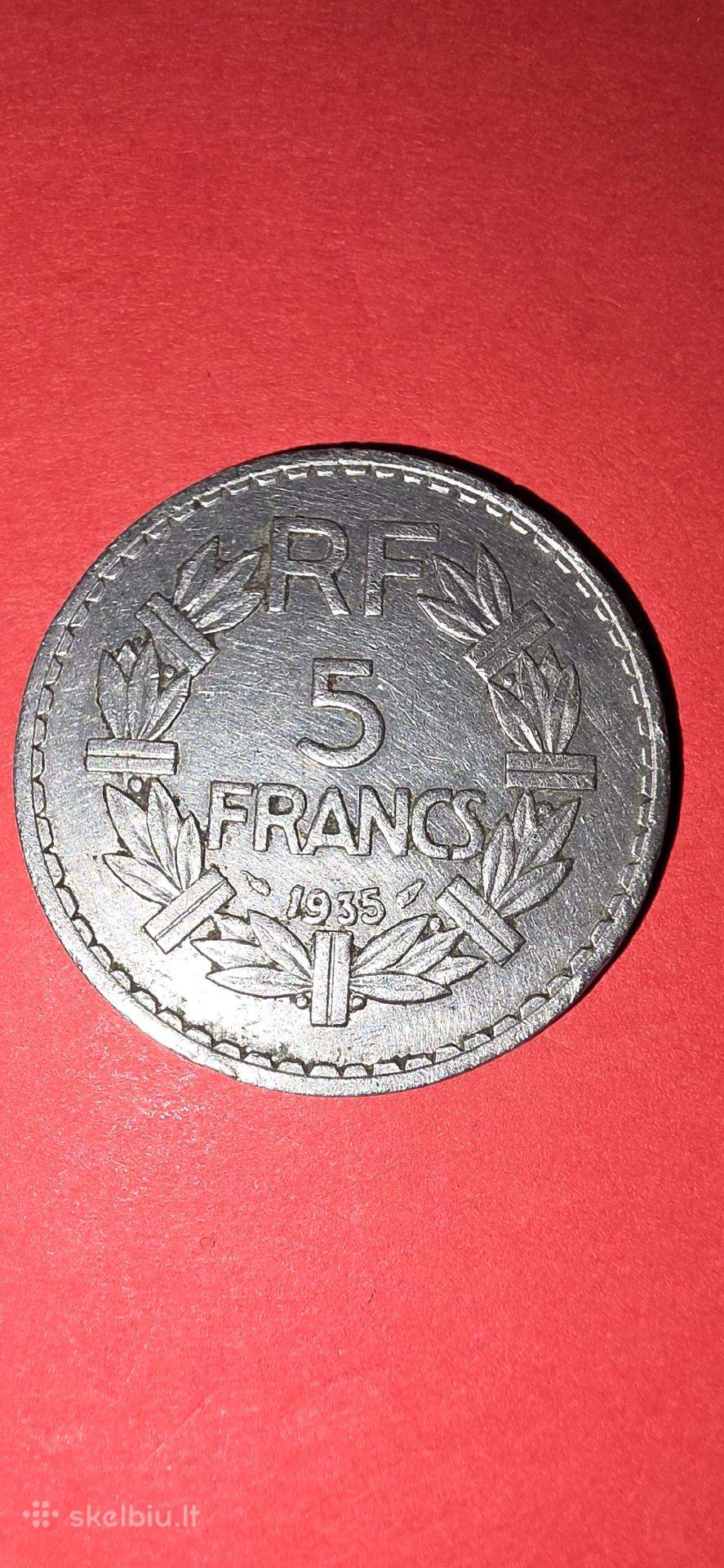 Prancūzija 5 frankai 1935
