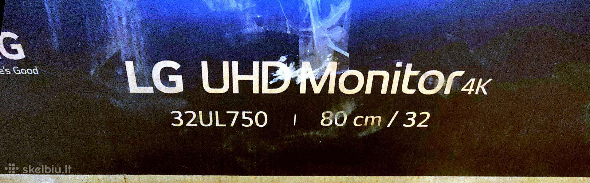 LG 32ul750-w 31,5''uhd 4k monitoriai, 2 vnt.