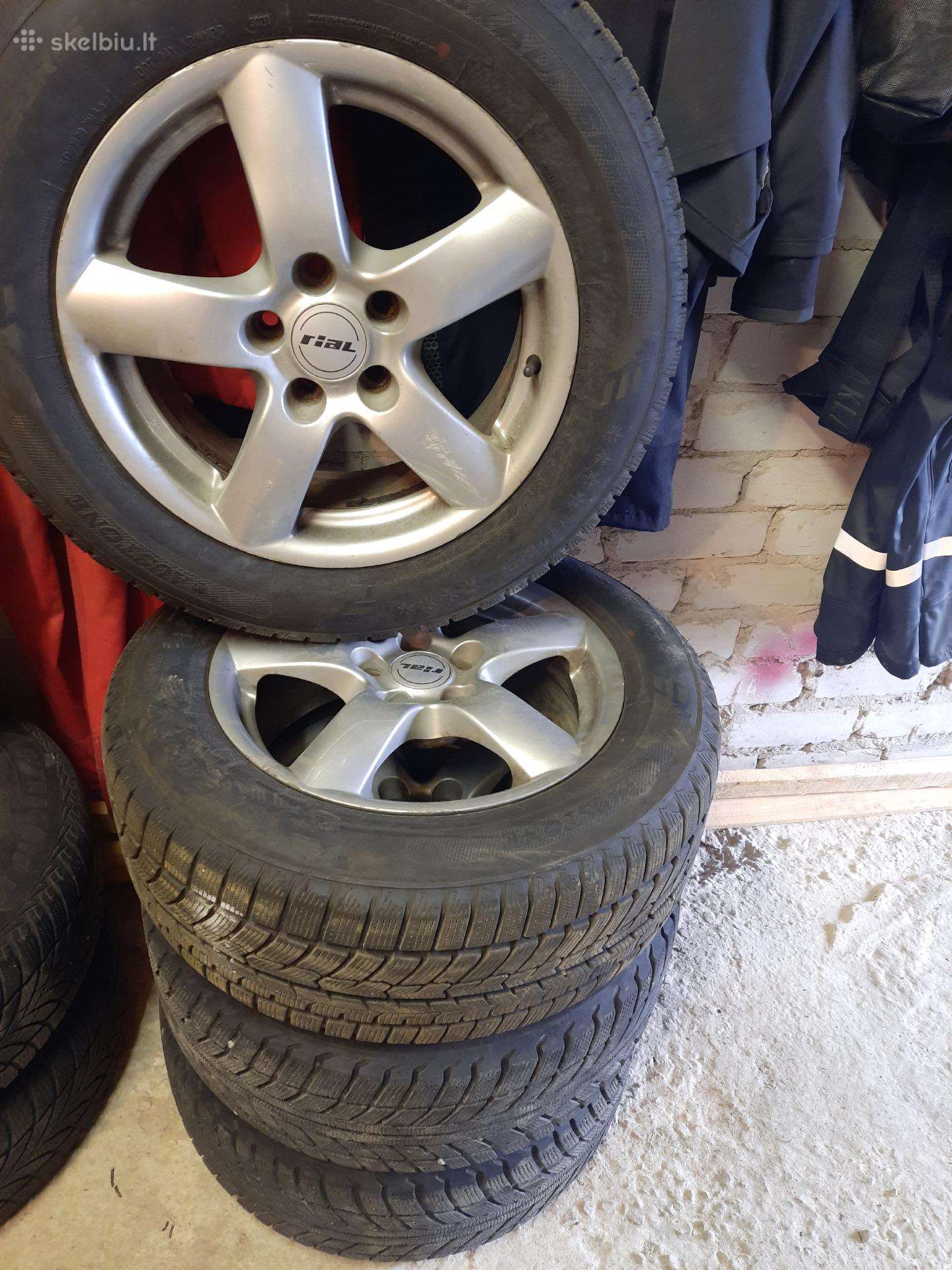 R16 215/60 lieti ratlankiai / žieminėmis padangos