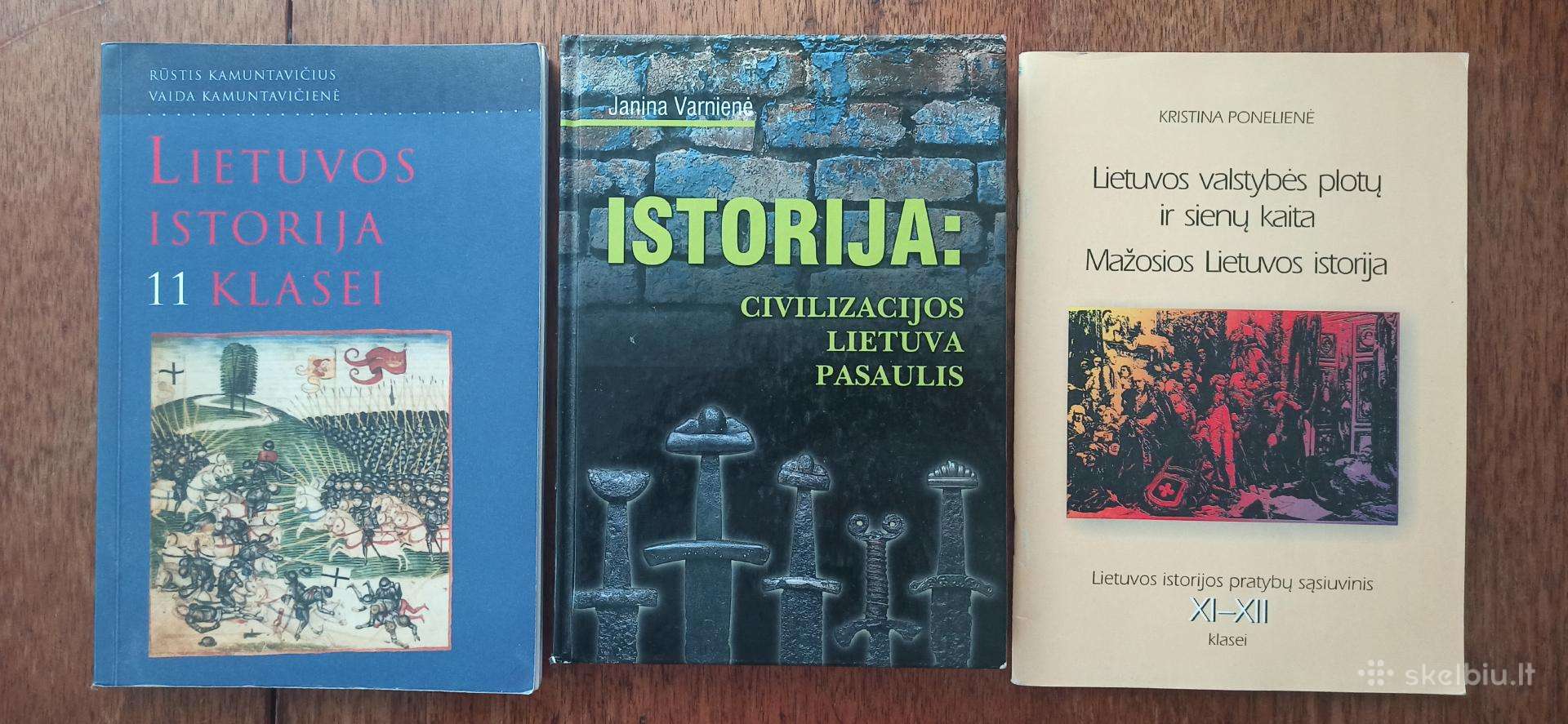 Istorijos vadovėliai, atlasai, 14 vnt už 5 eu