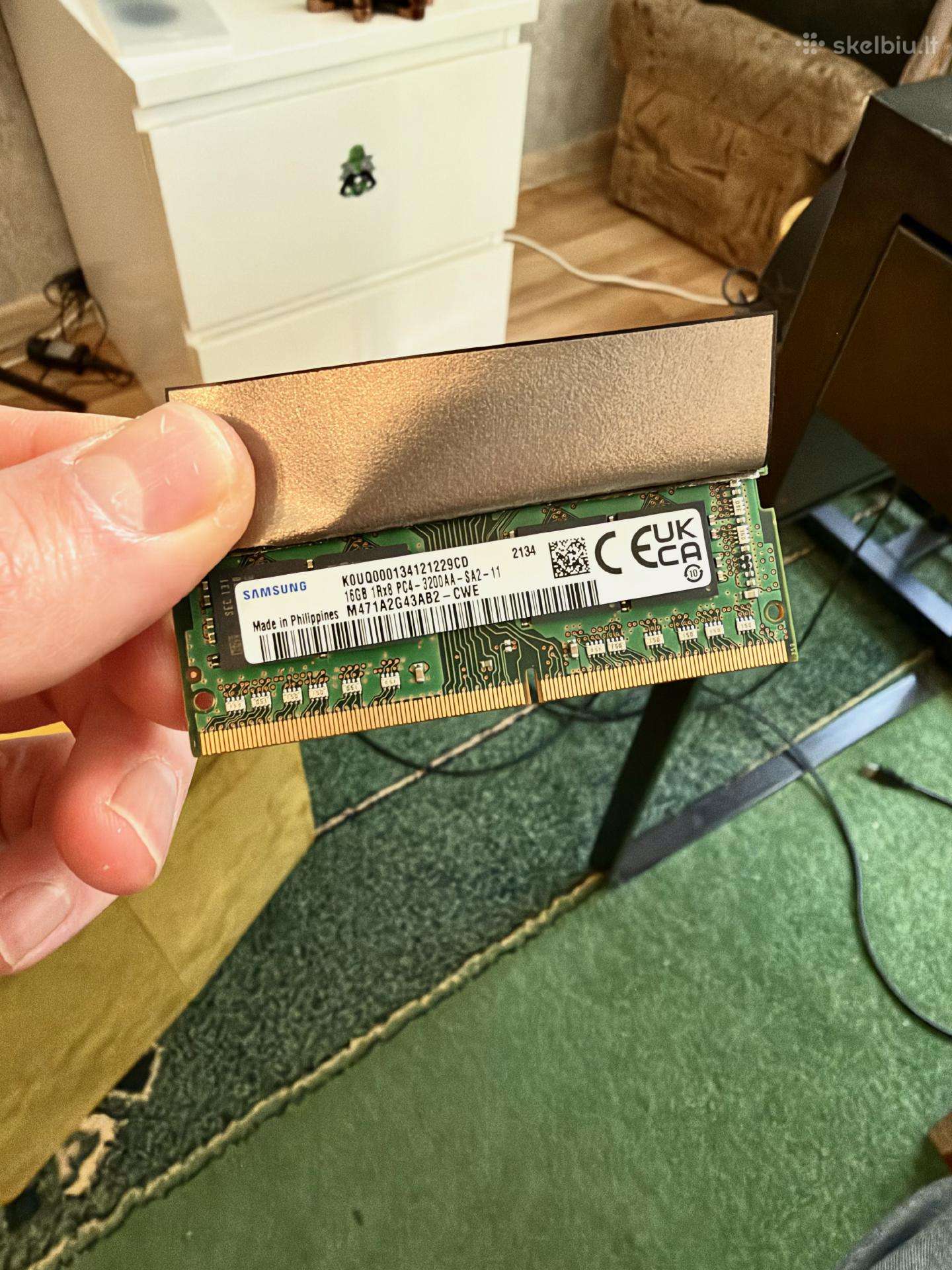 Samsung 16gb Ddr4 3200mhz plokštelė