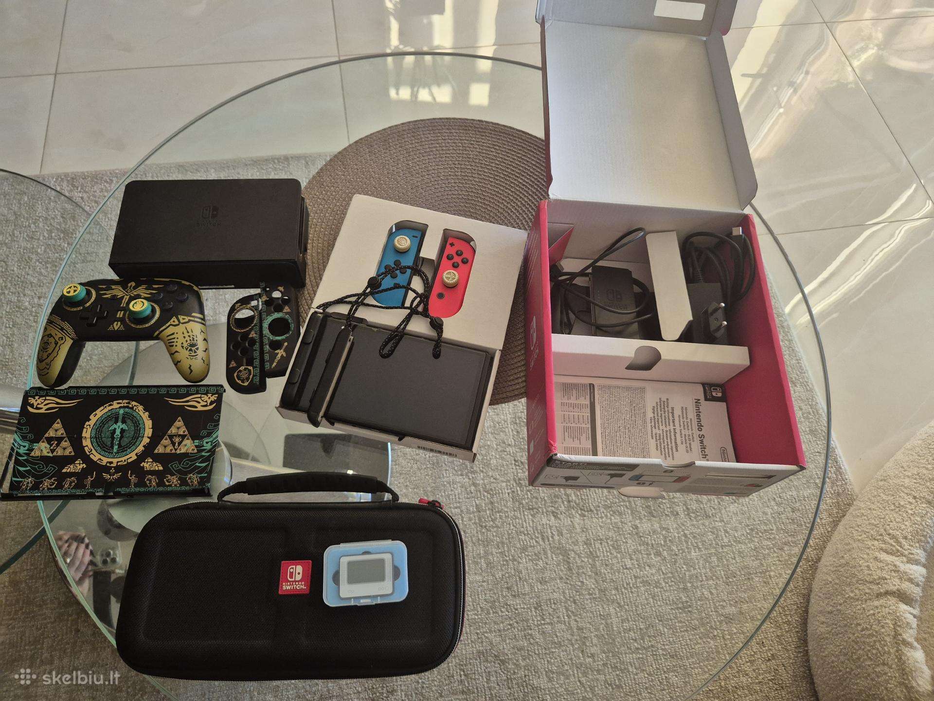 Nintendo switch oled 64gb + 128gb Atrištas